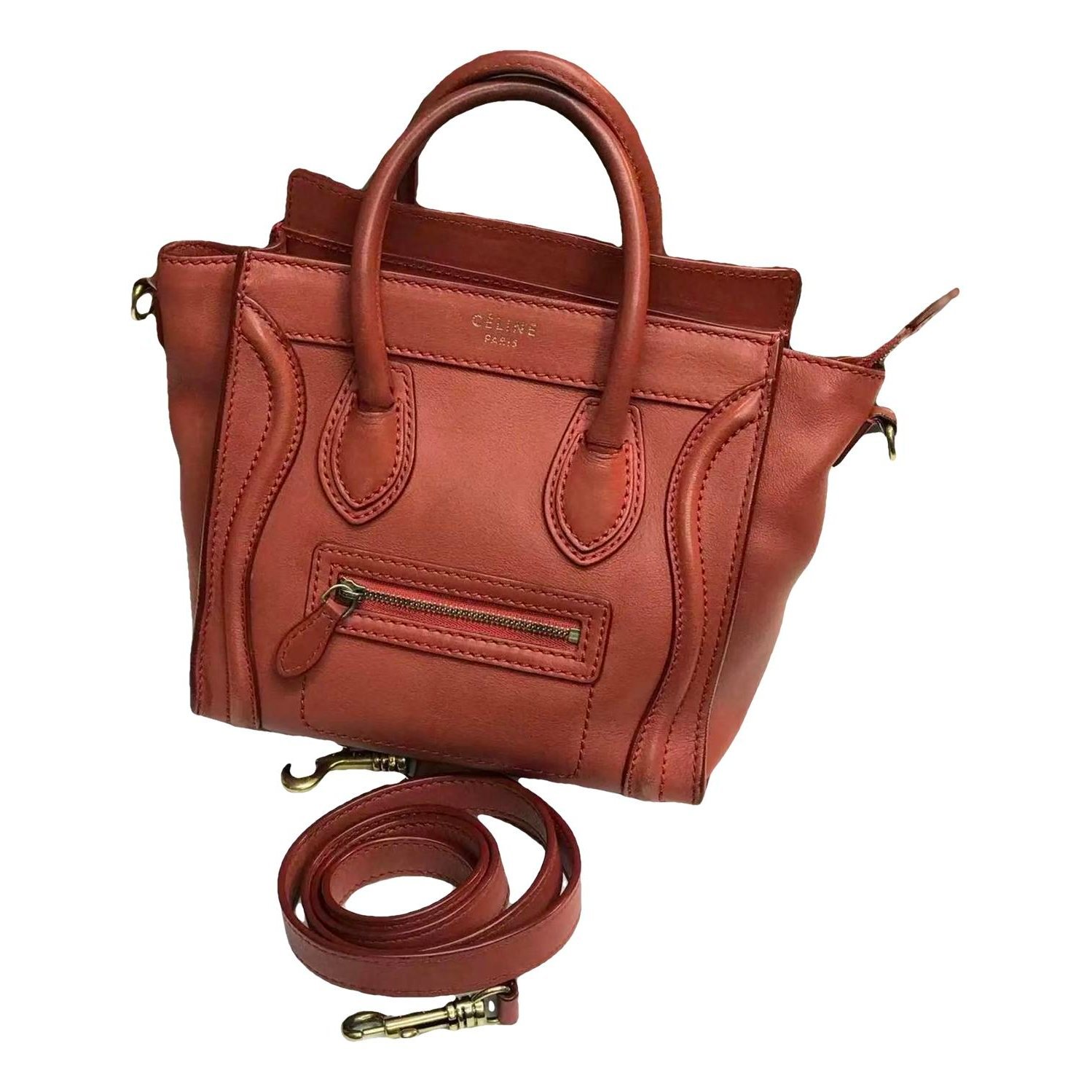 Nano Luggage leather handbag
