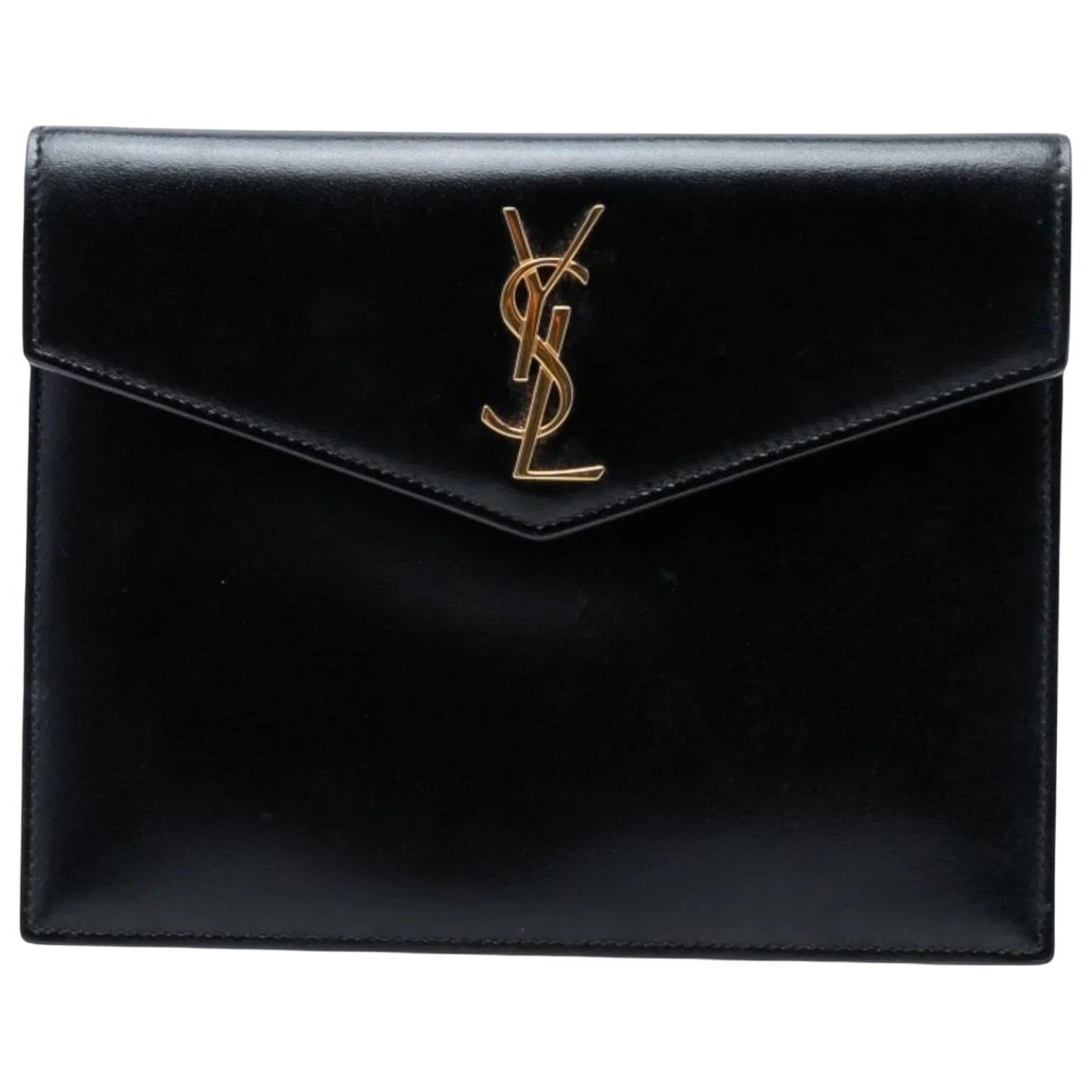 Uptown leather clutch bag