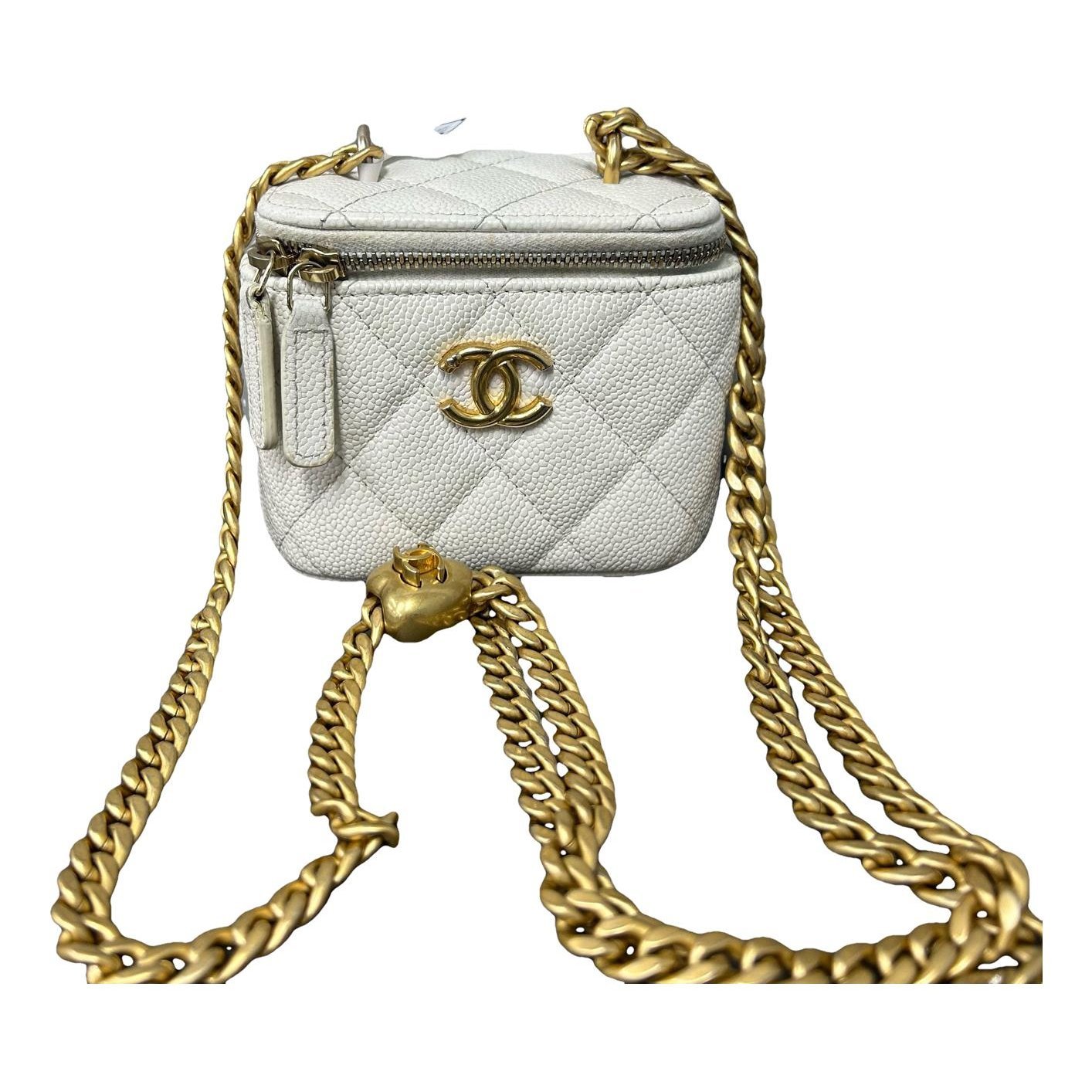 Trendy CC Vanity leather handbag