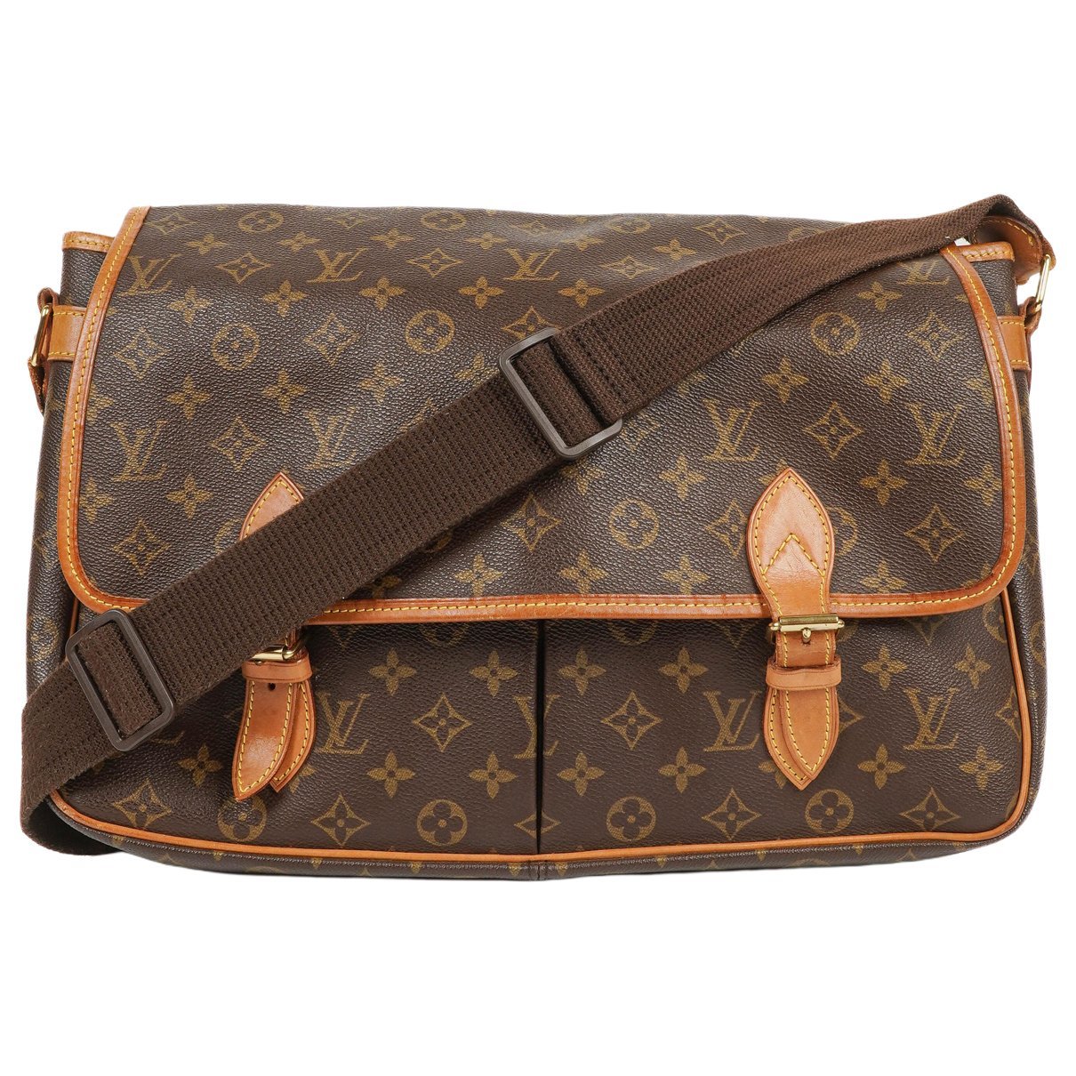 Gibeciere cloth handbag