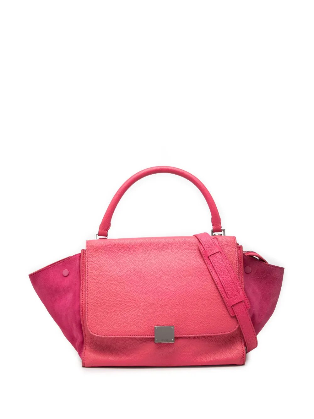 1999 Medium Calfskin and Suede Trapeze satchel