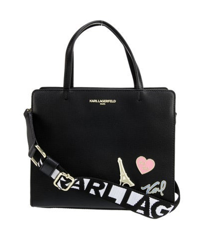 Karl Lagerfeld Lagerfeld Leather Top Handle Bag