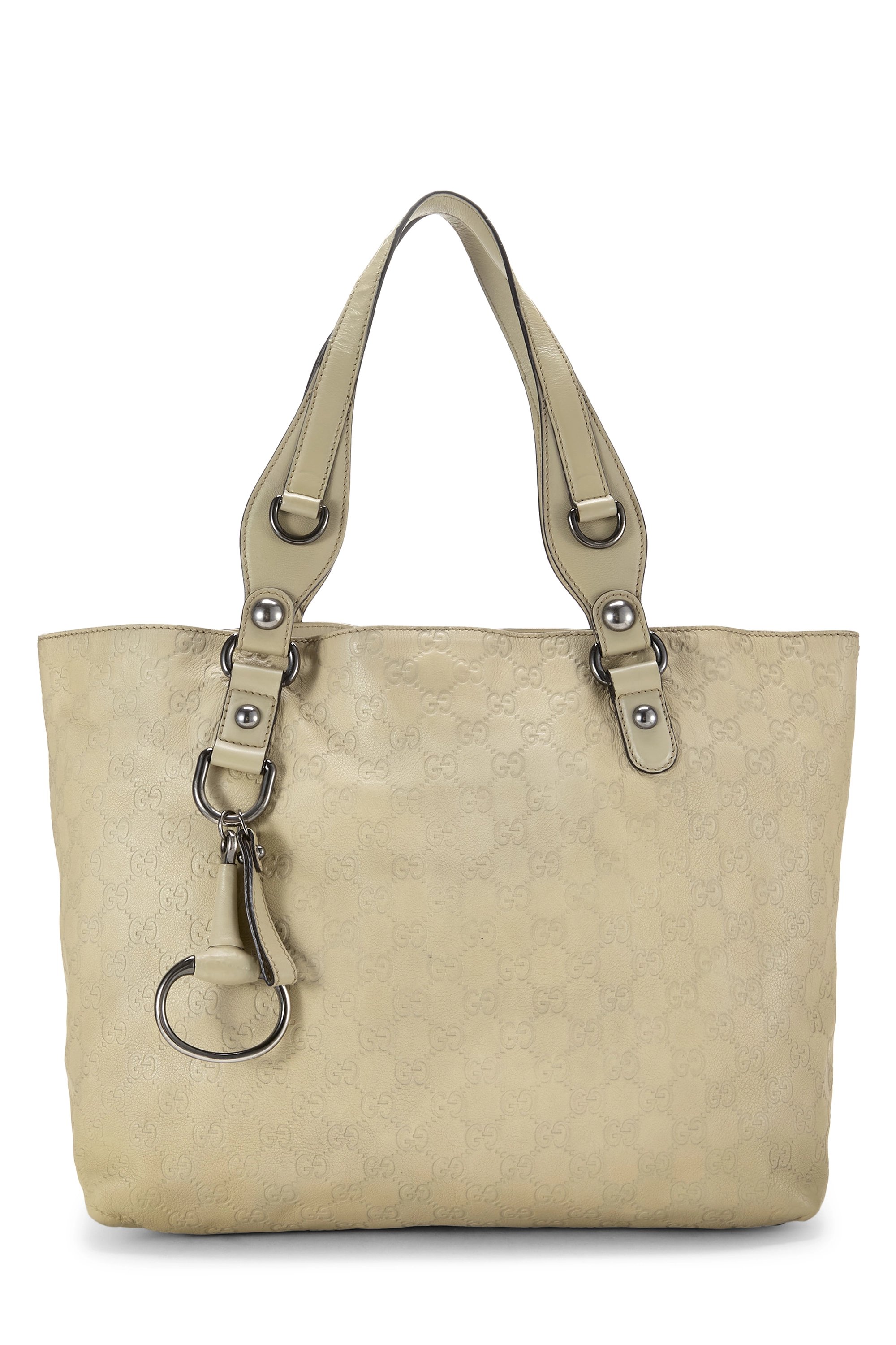 Cream Guccissima Icon Bit Tote
