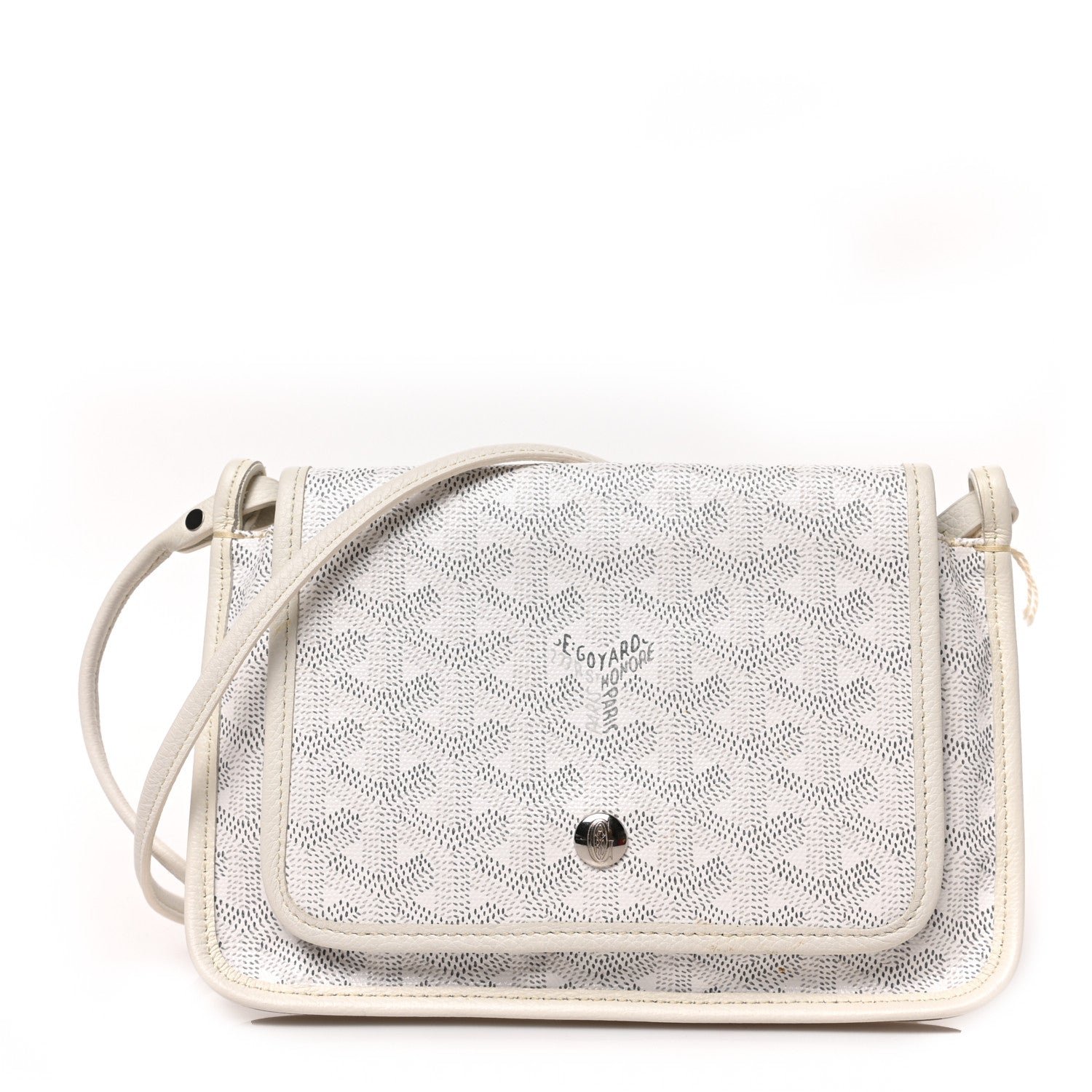 Goyard Goyardine Plumet Wallet Clutch White