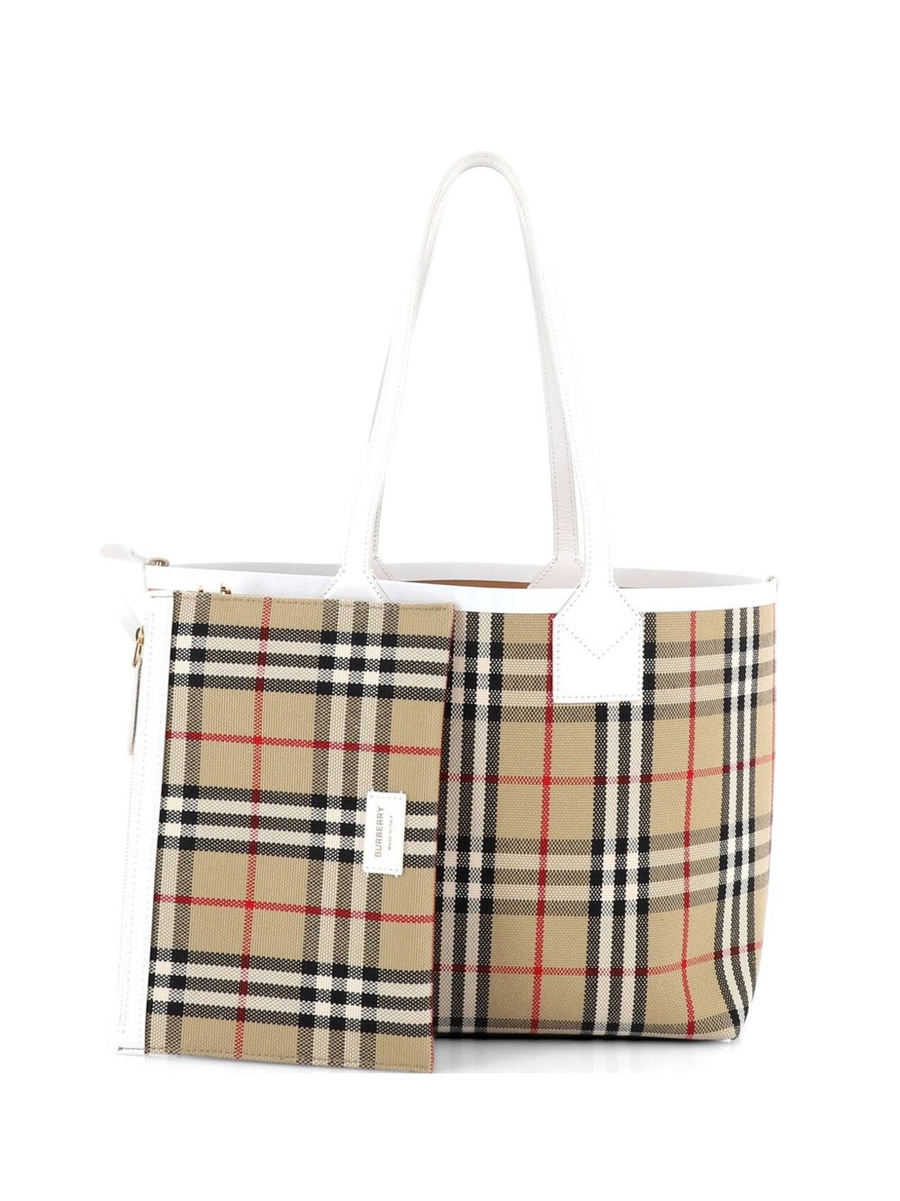 London Vintage Check Canvas Small tote bag