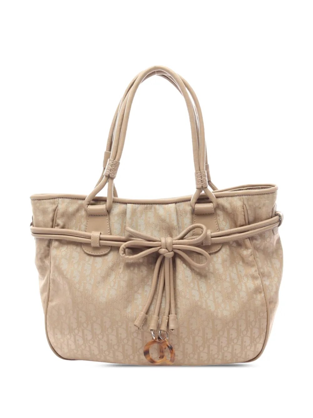 2000-2026 Diorissimo Trotter Canvas Bow tote bag