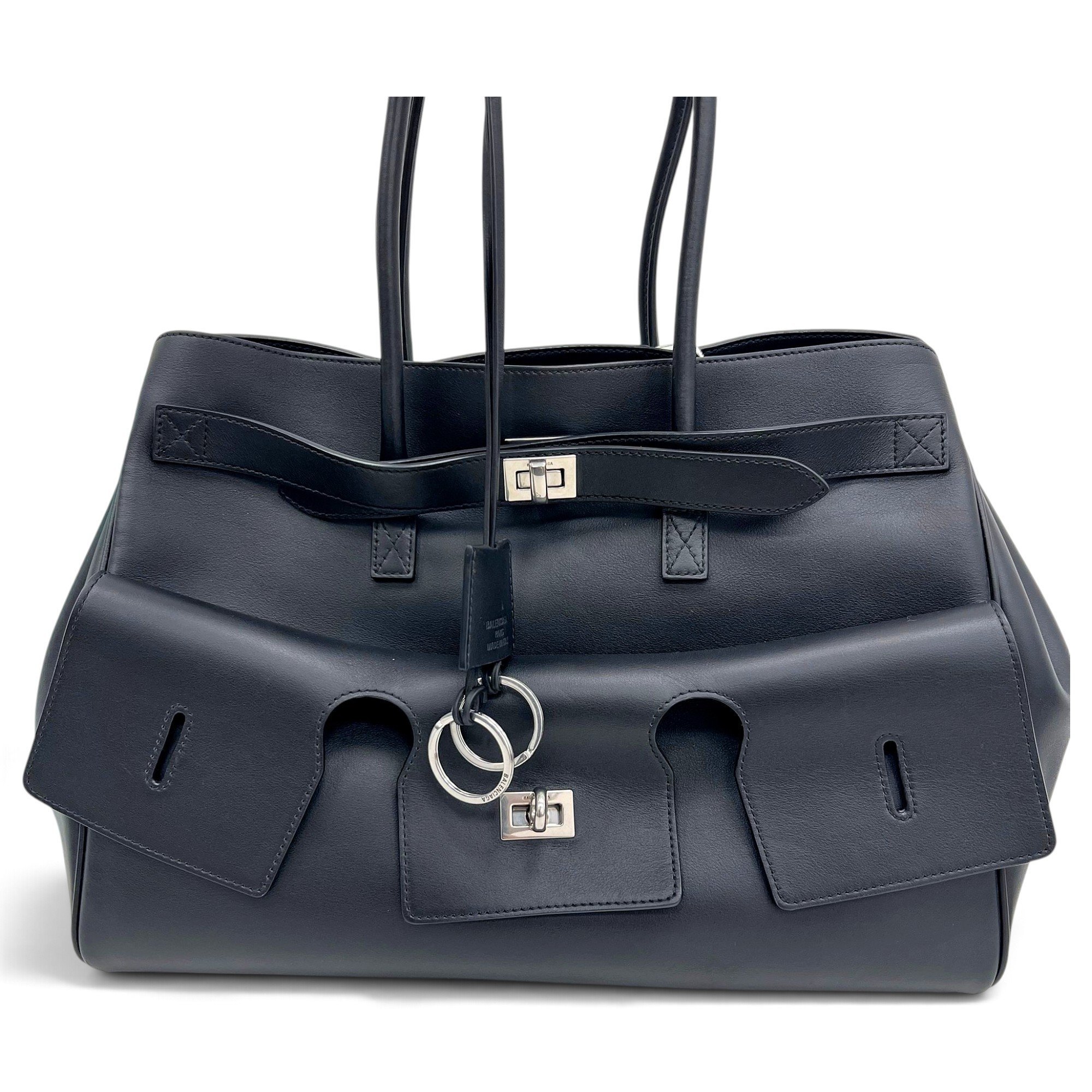 Balenciaga Carry All Bel Air leather handbag