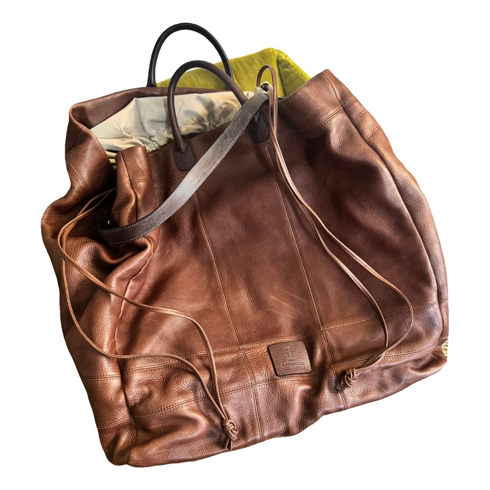 Brunello Cucinelli Leather travel bag