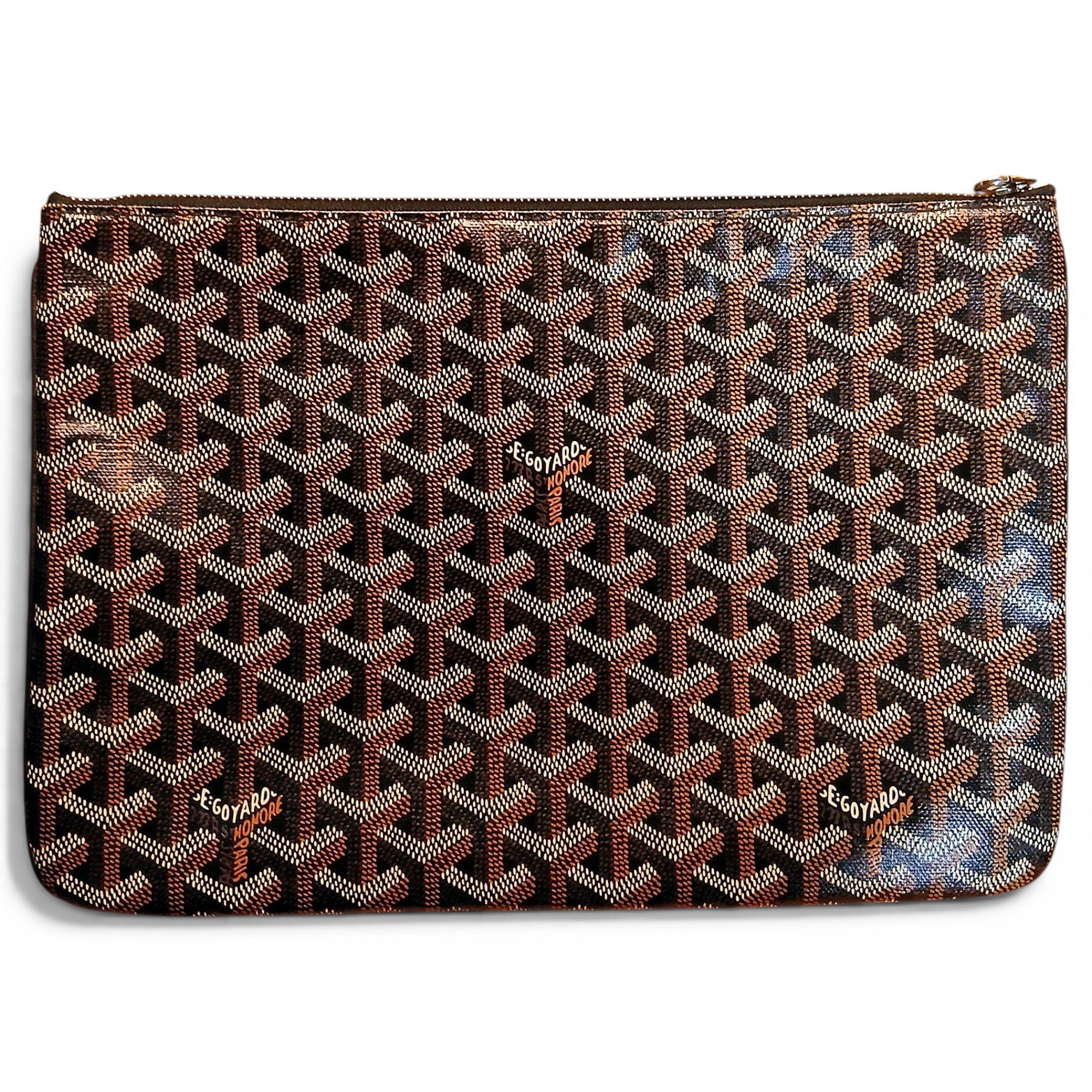 Sénat leather clutch bag