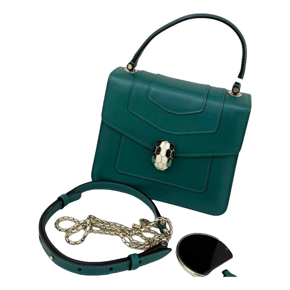 Serpenti leather handbag