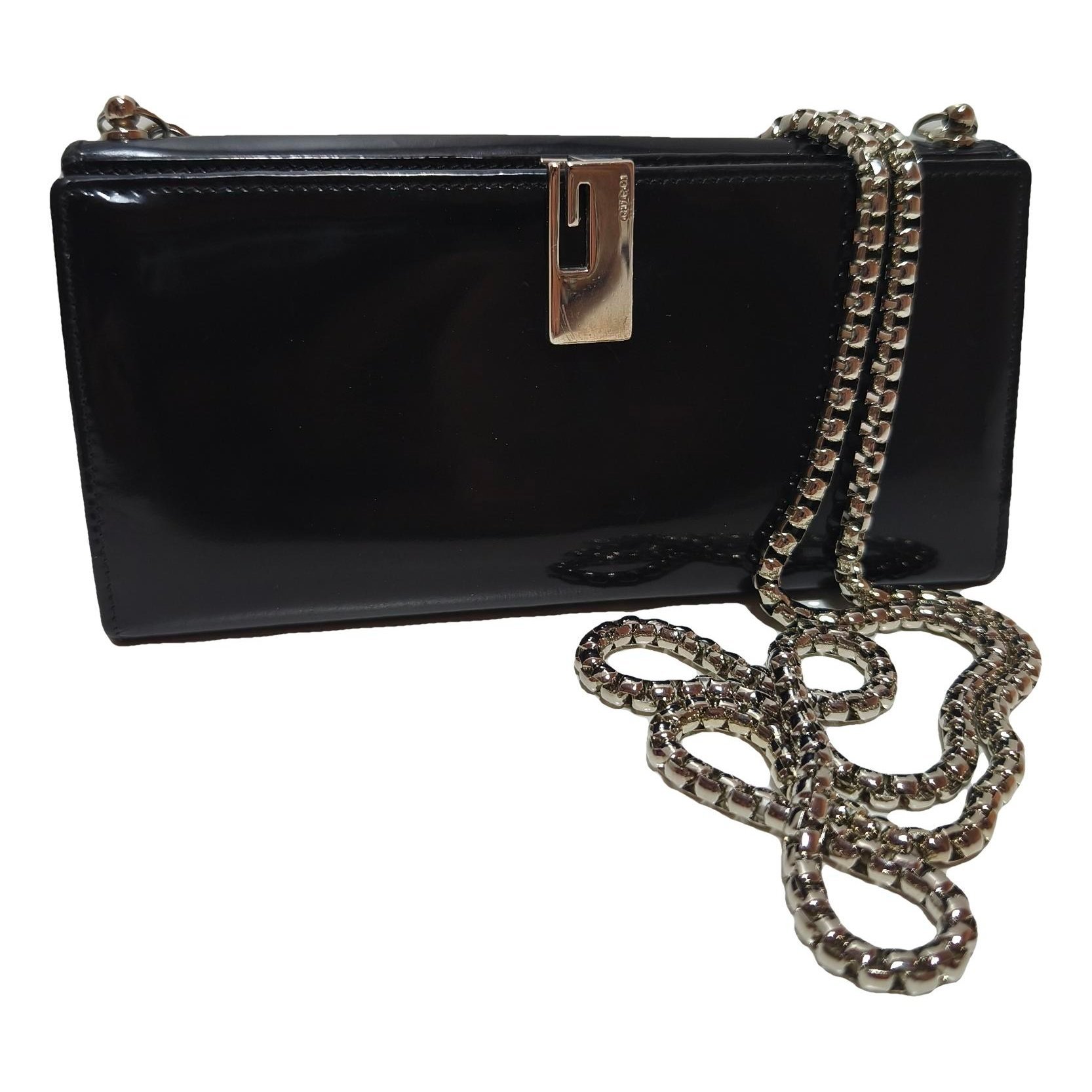Leather clutch bag