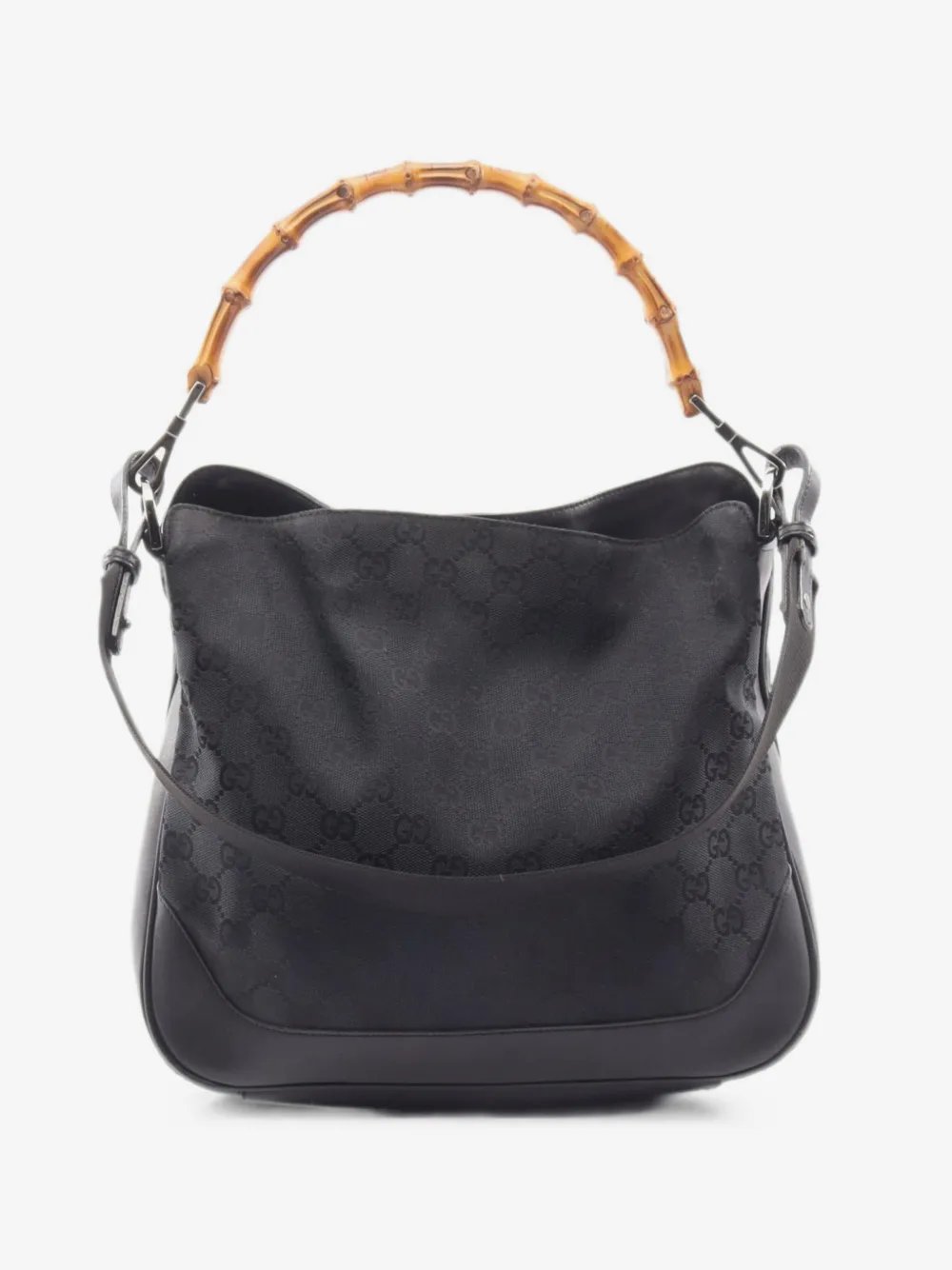 2000s Bamboo GG canvas shoulder bag