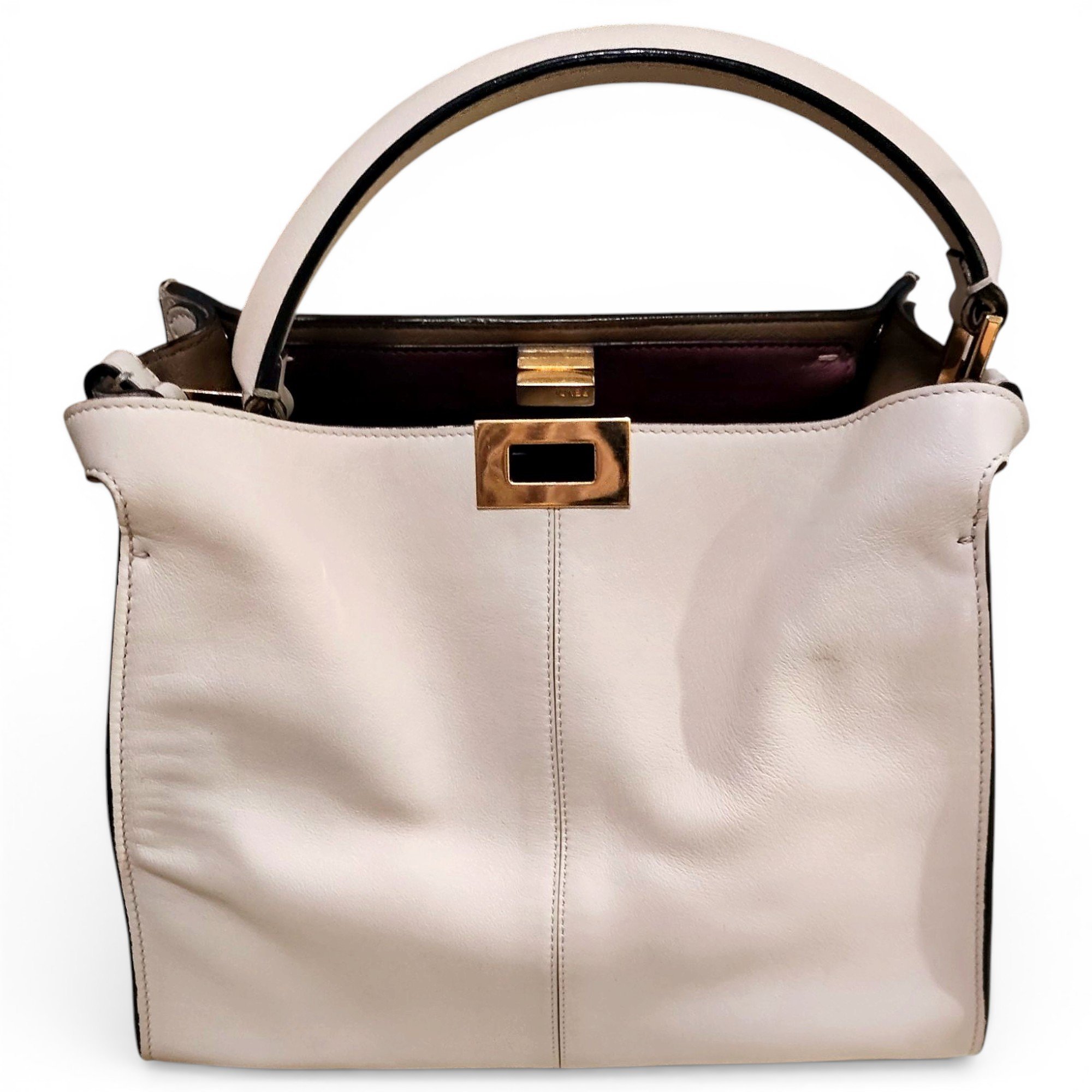 Peekaboo leather handbag