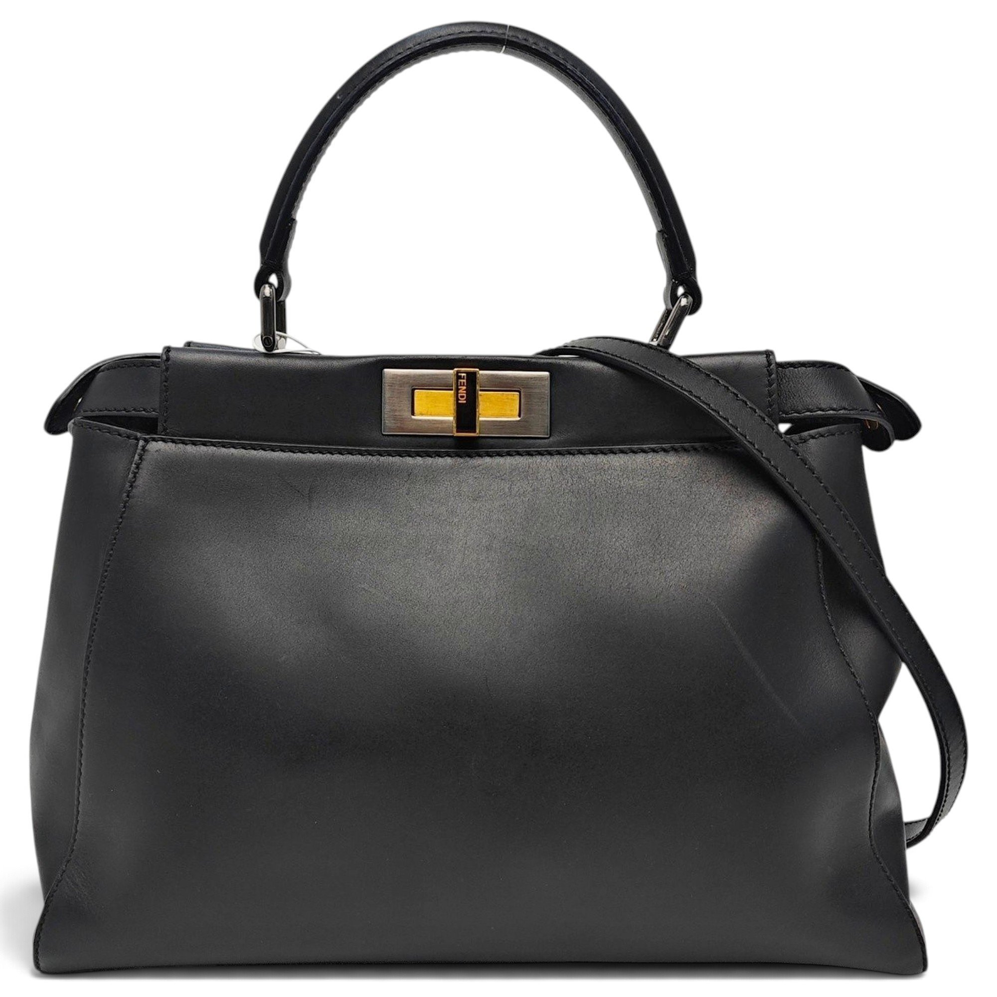 Fendi Peekaboo leather handbag