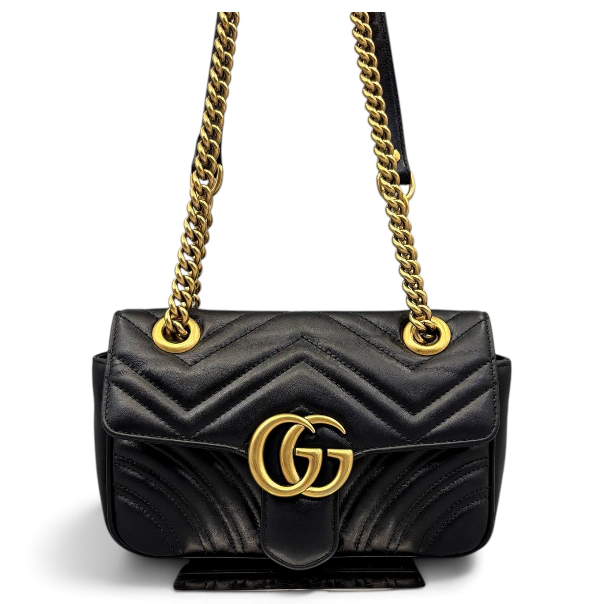GG Marmont Flap leather handbag