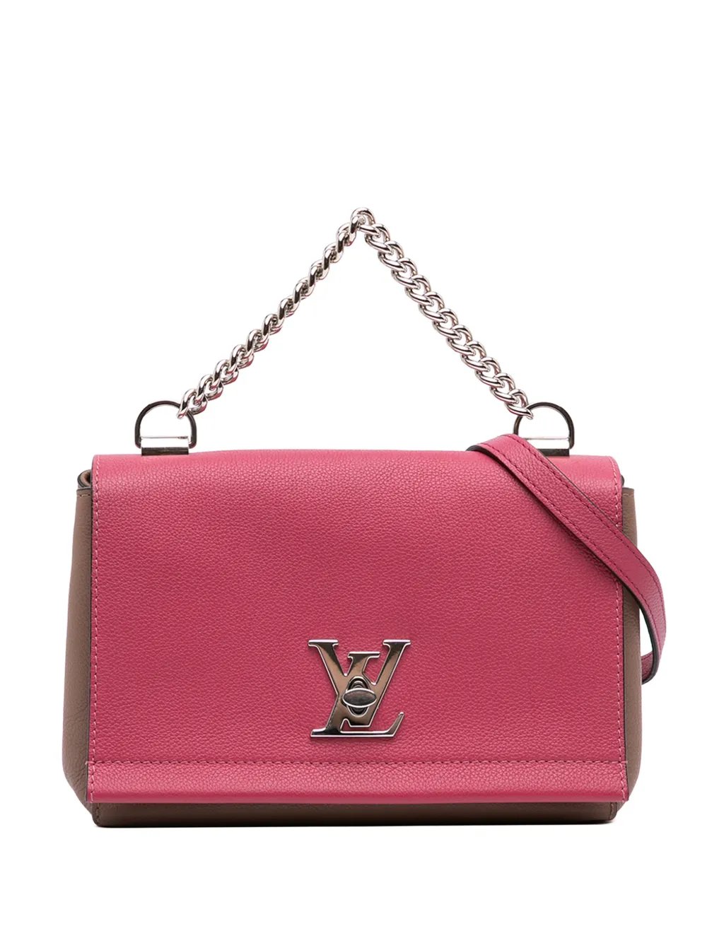 2021-2026 Bicolor Leather Lockme II BB satchel