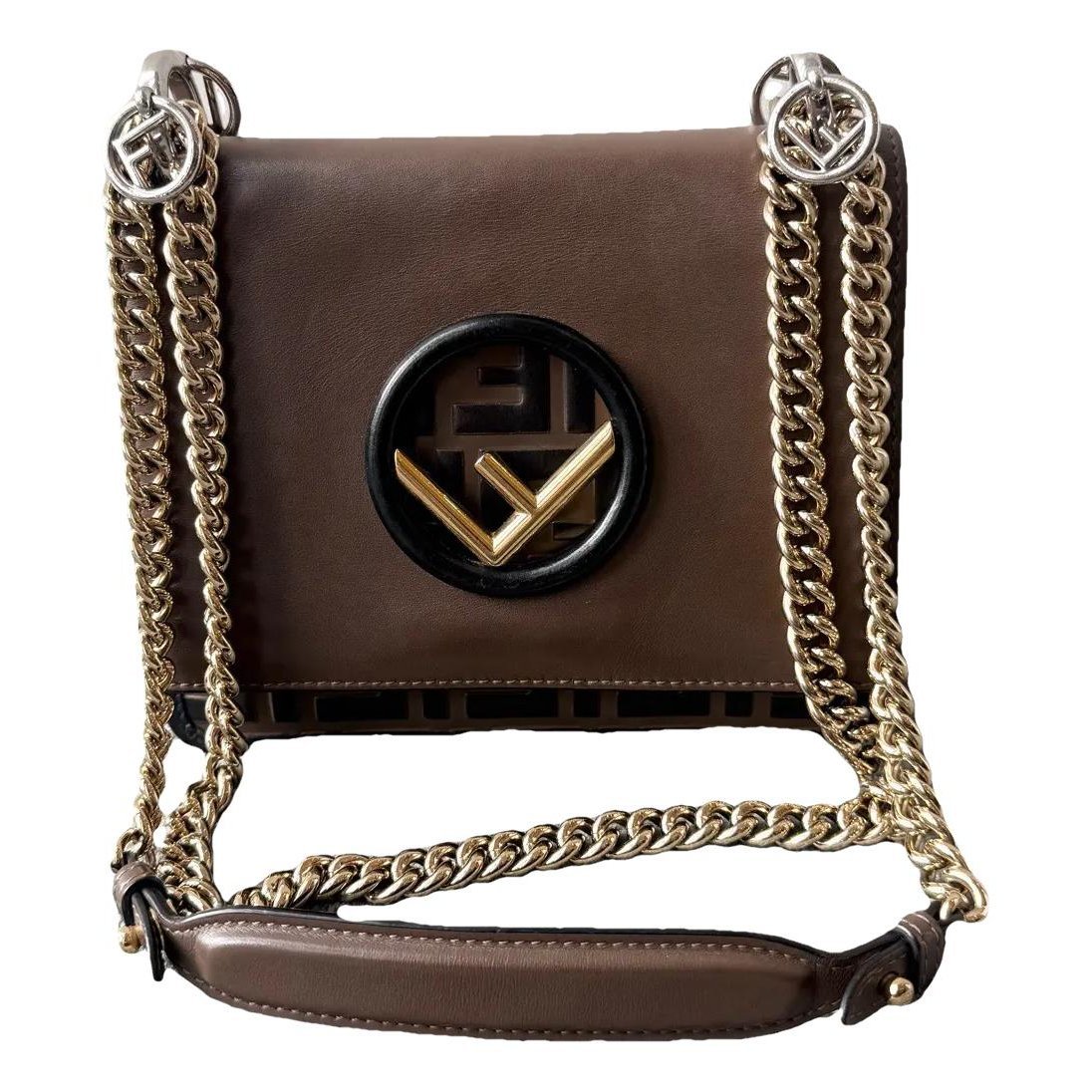 Kan I Logo leather crossbody bag