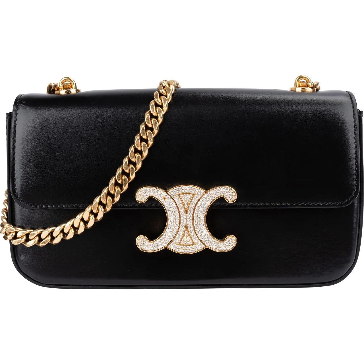 Triomphe leather crossbody bag