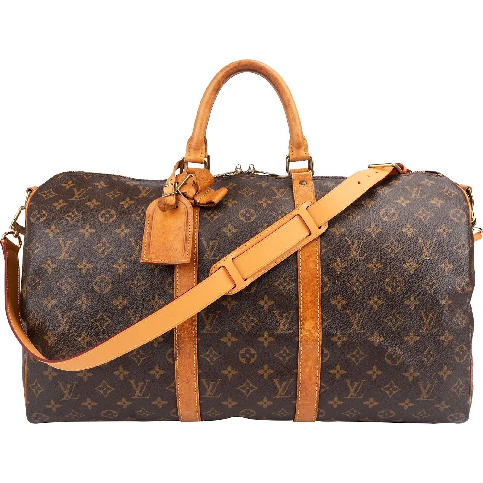 Keepall leather travel bag
