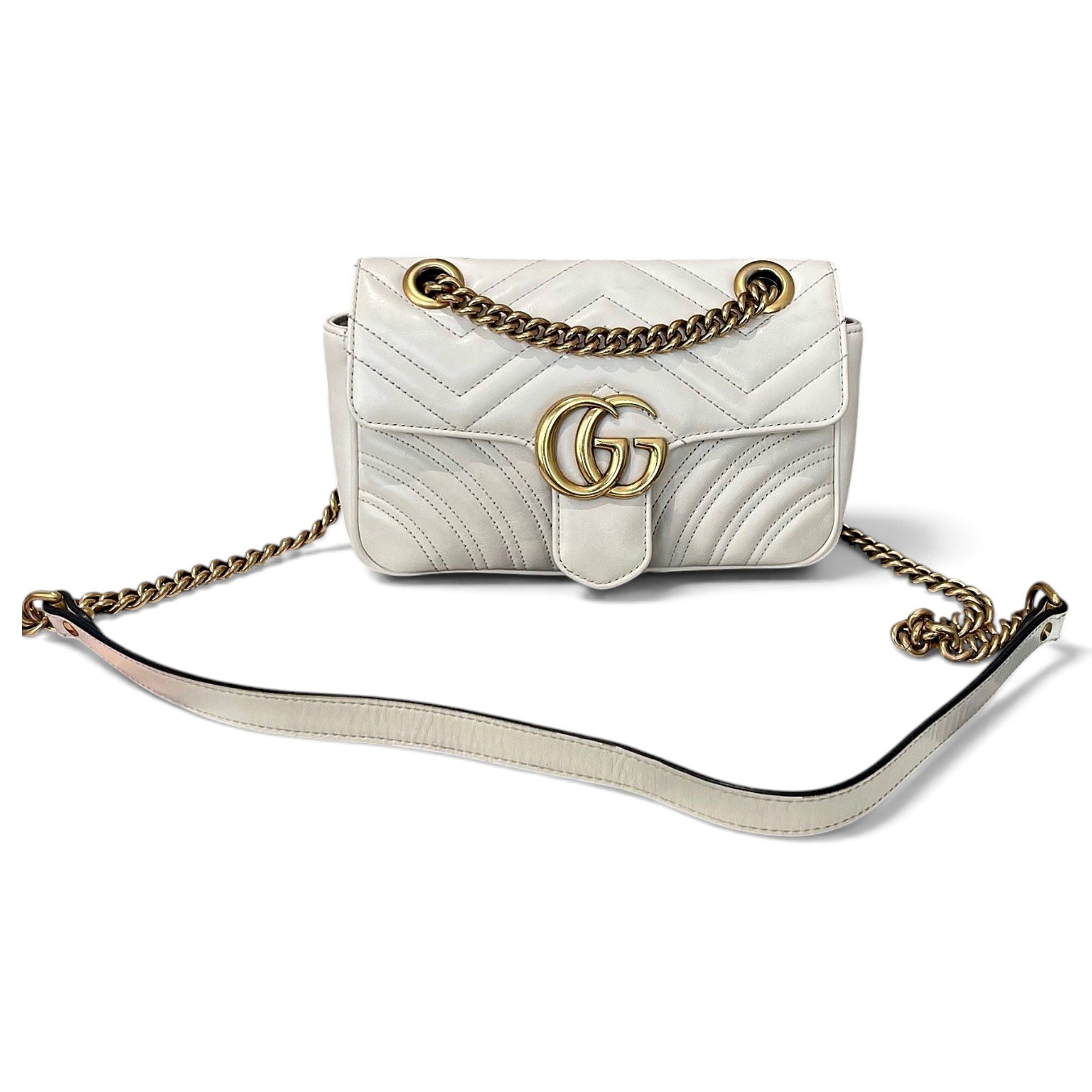 GG Marmont Flap leather handbag