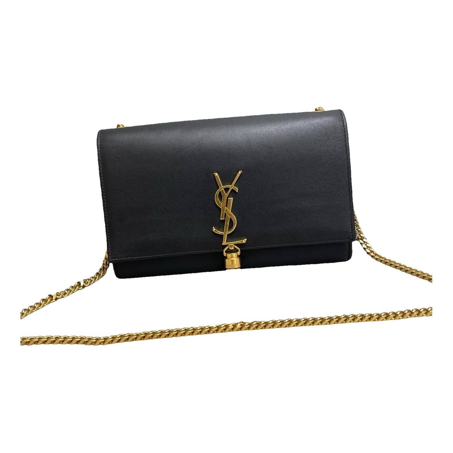 Pompom Kate leather handbag