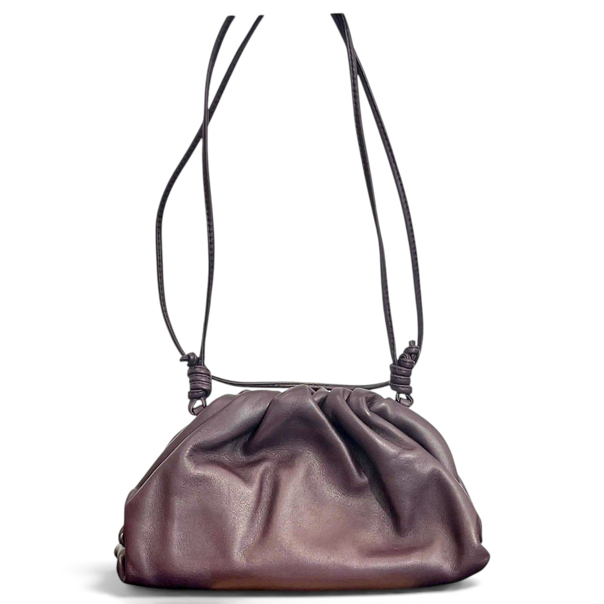 Pouch leather crossbody bag