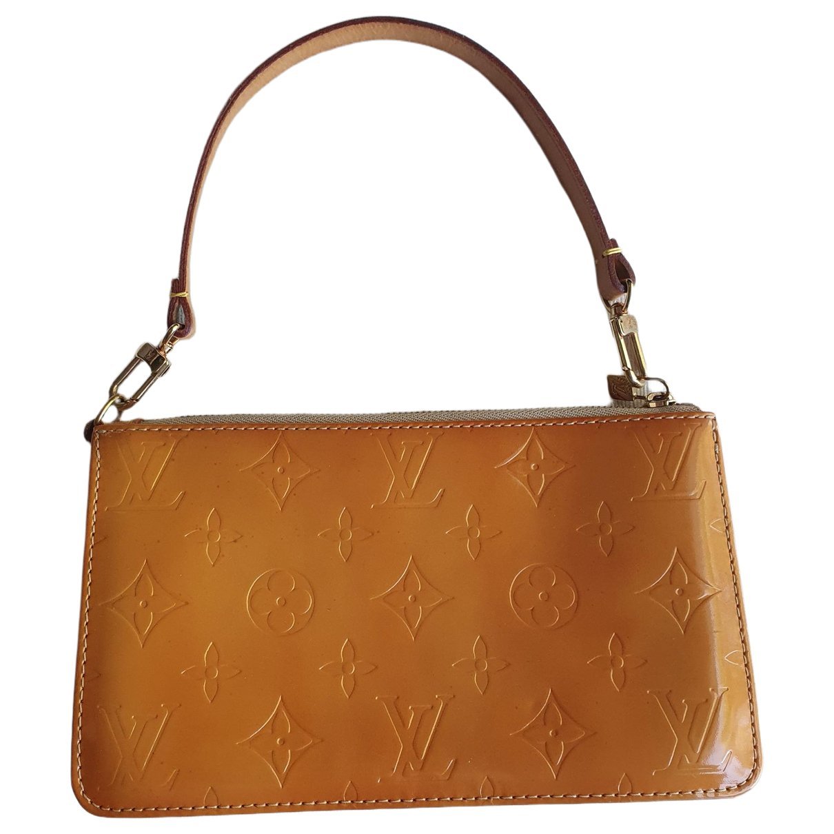 Leather clutch bag