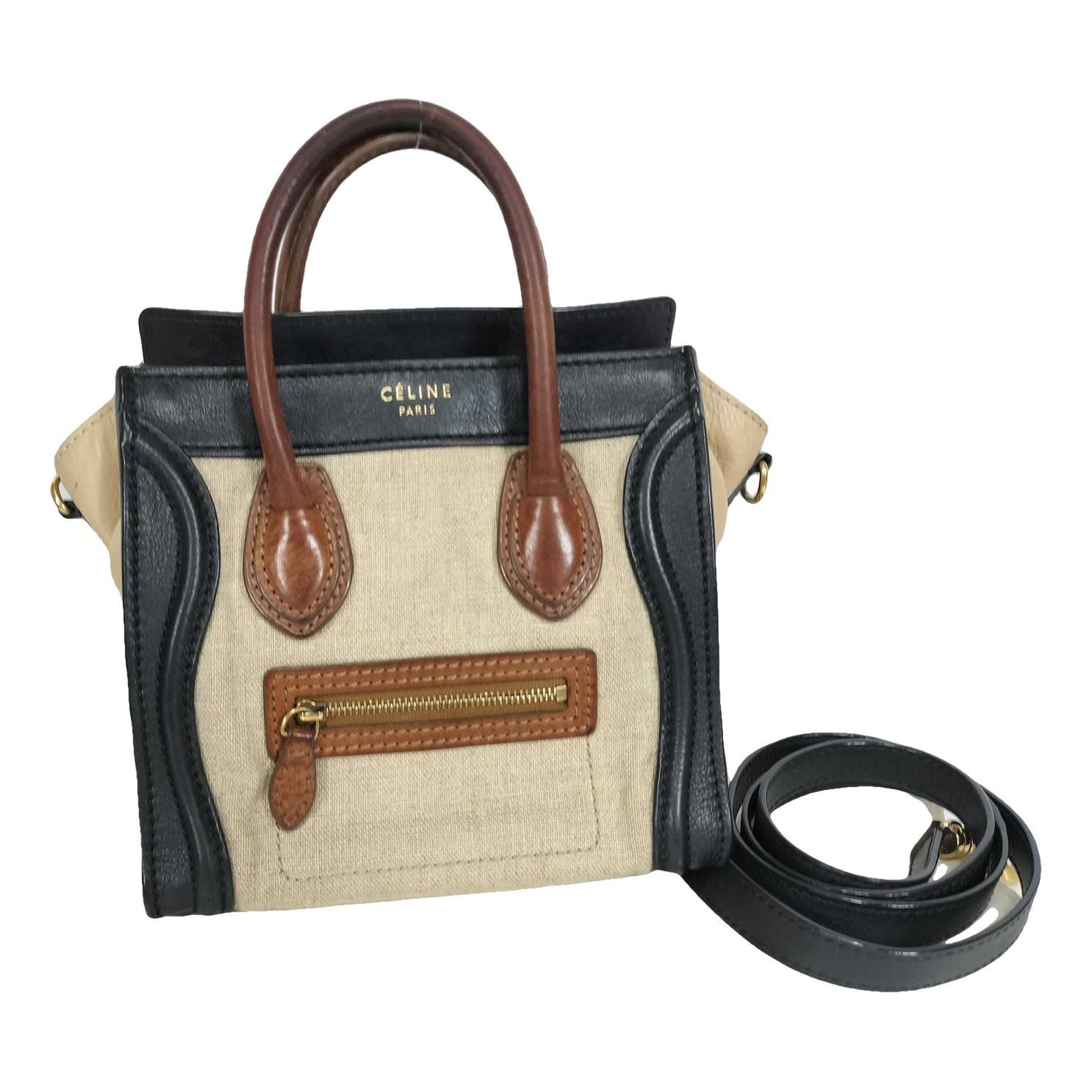 Nano Luggage leather handbag