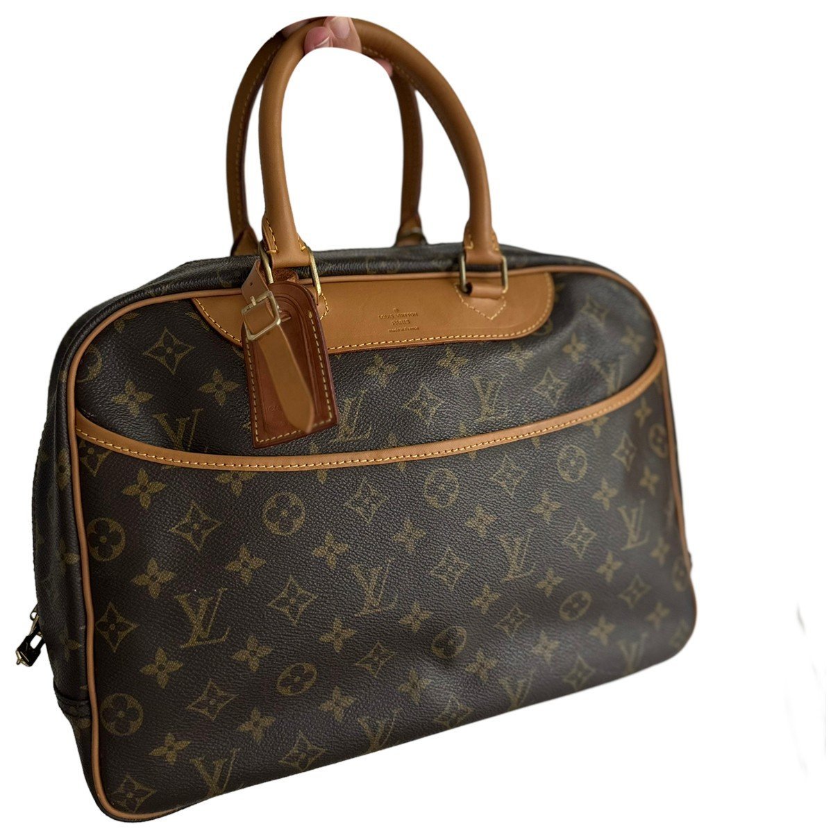 Deauville patent leather handbag