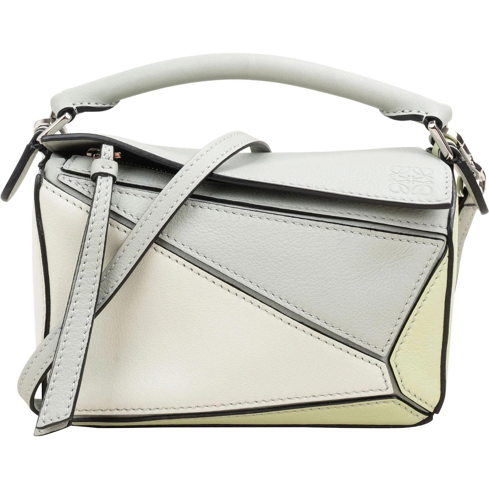 Puzzle leather crossbody bag
