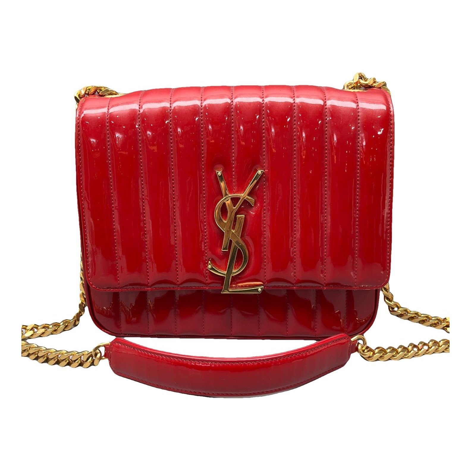 Vicky patent leather handbag