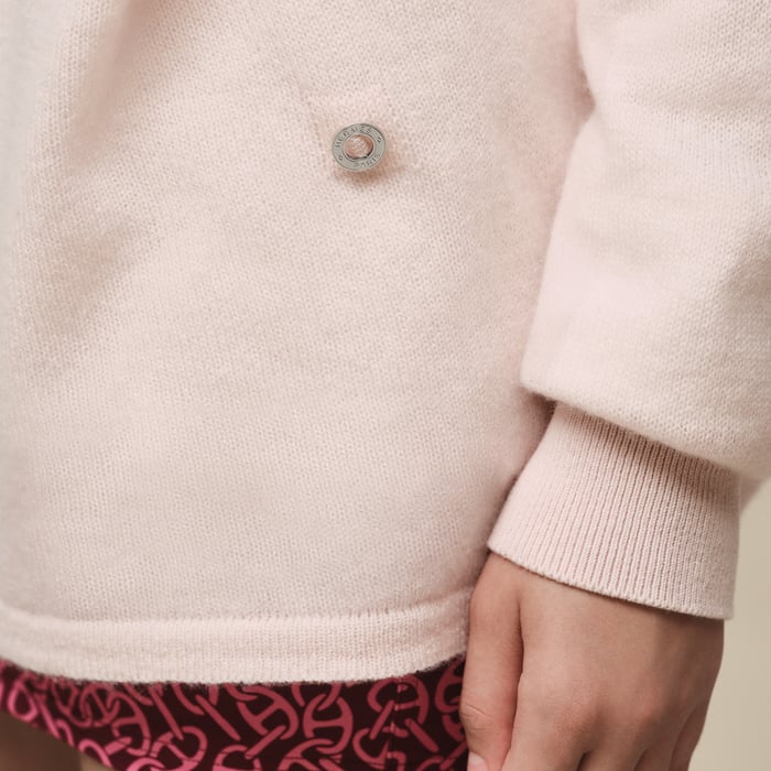 Rose Palomino Cashmere Long-sleeve Sweater