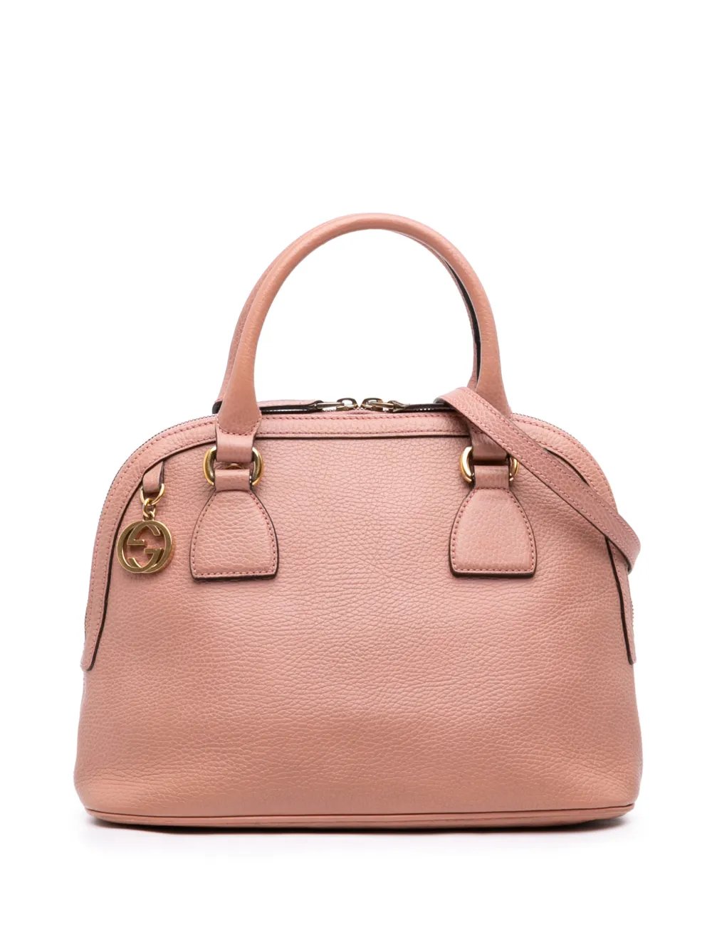 2016-2026 Small Dollar Calfskin GG Charm Dome satchel