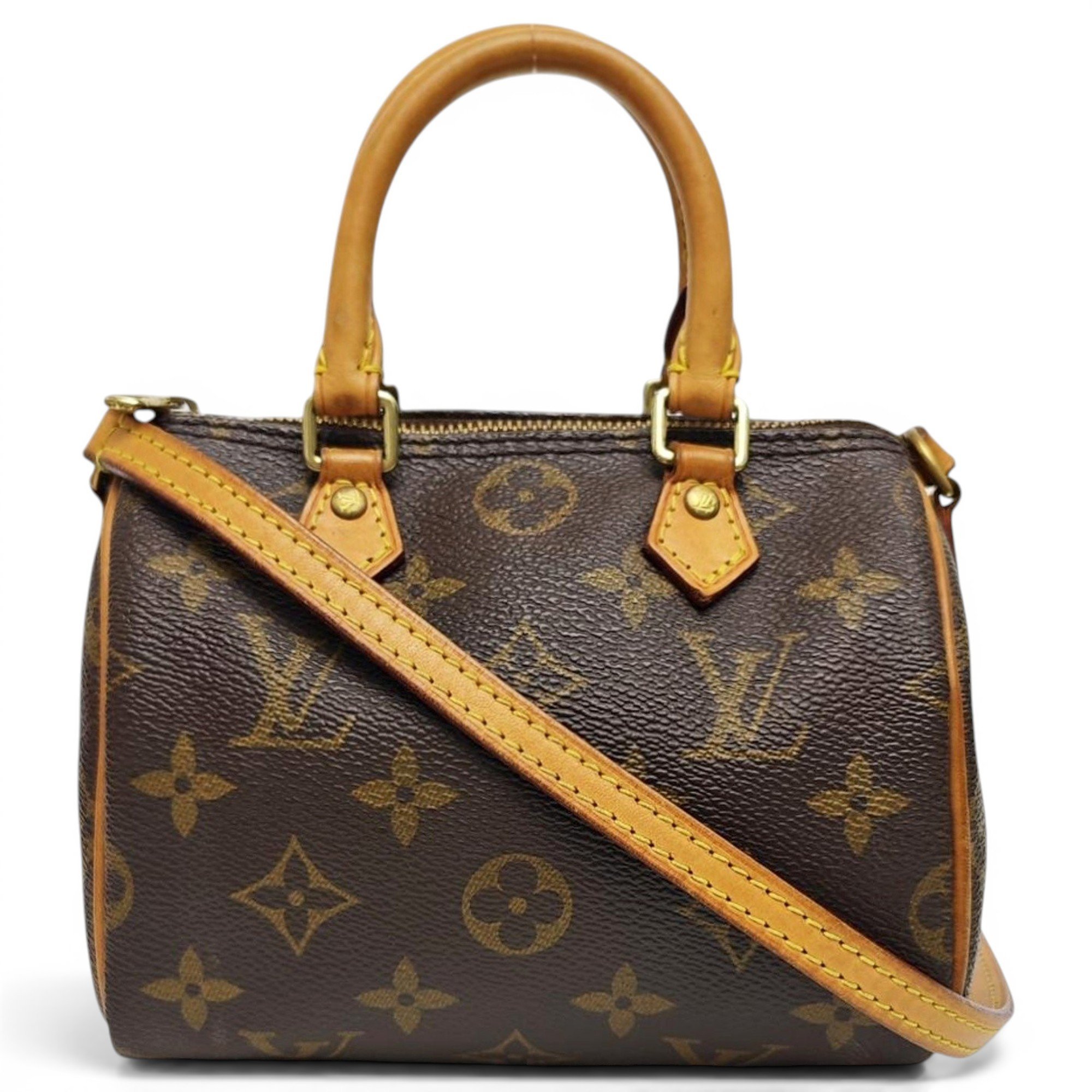 Nano Speedy / Mini HL leather handbag