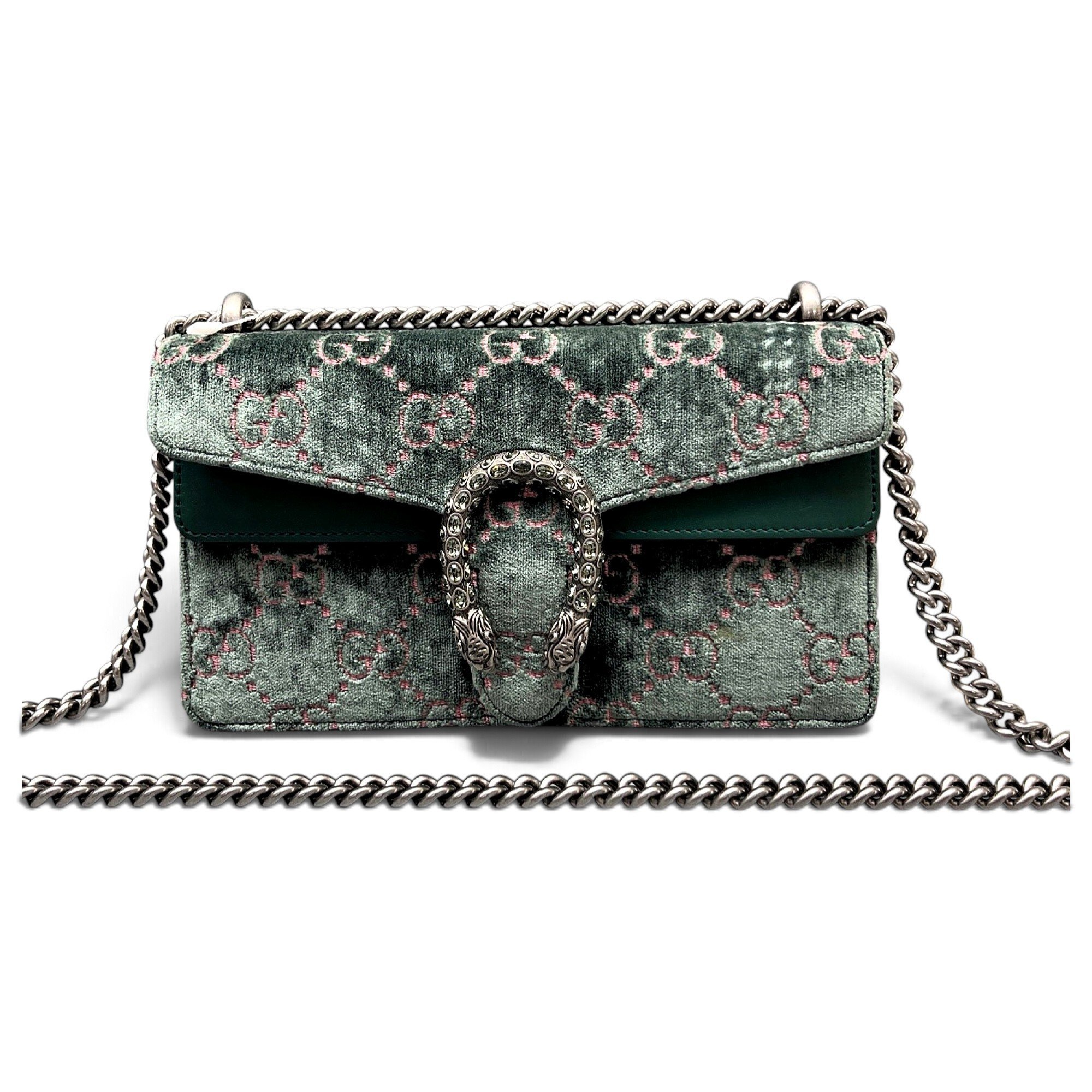 Dionysus Super Mini velvet handbag