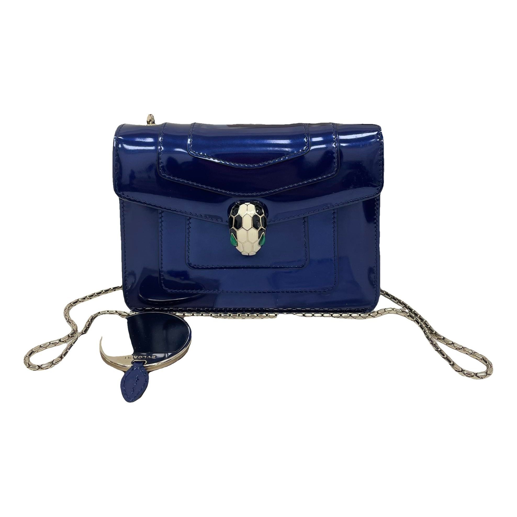 Serpenti patent leather handbag