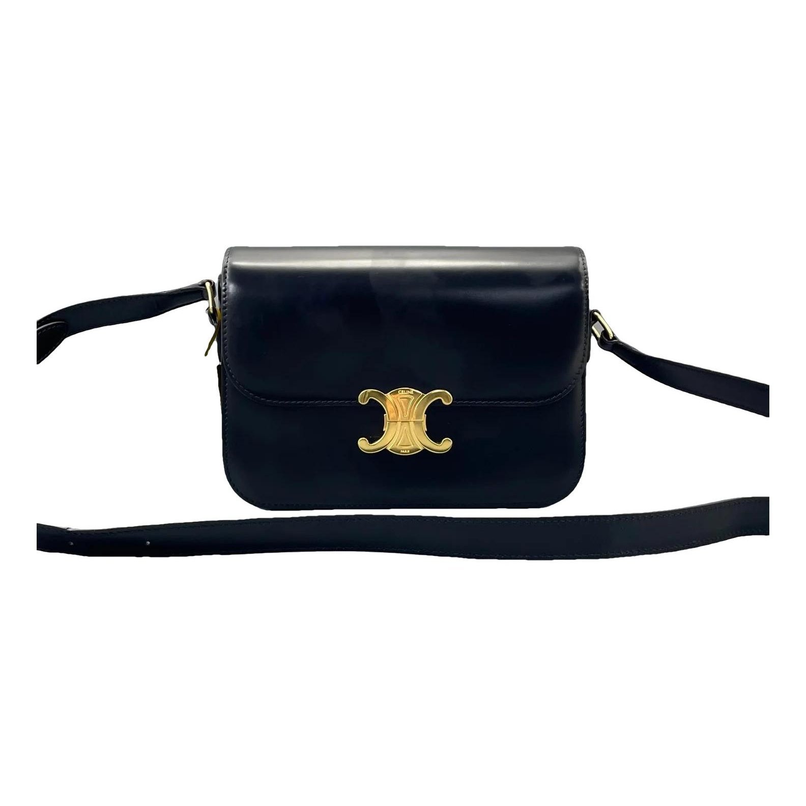 Triomphe leather crossbody bag
