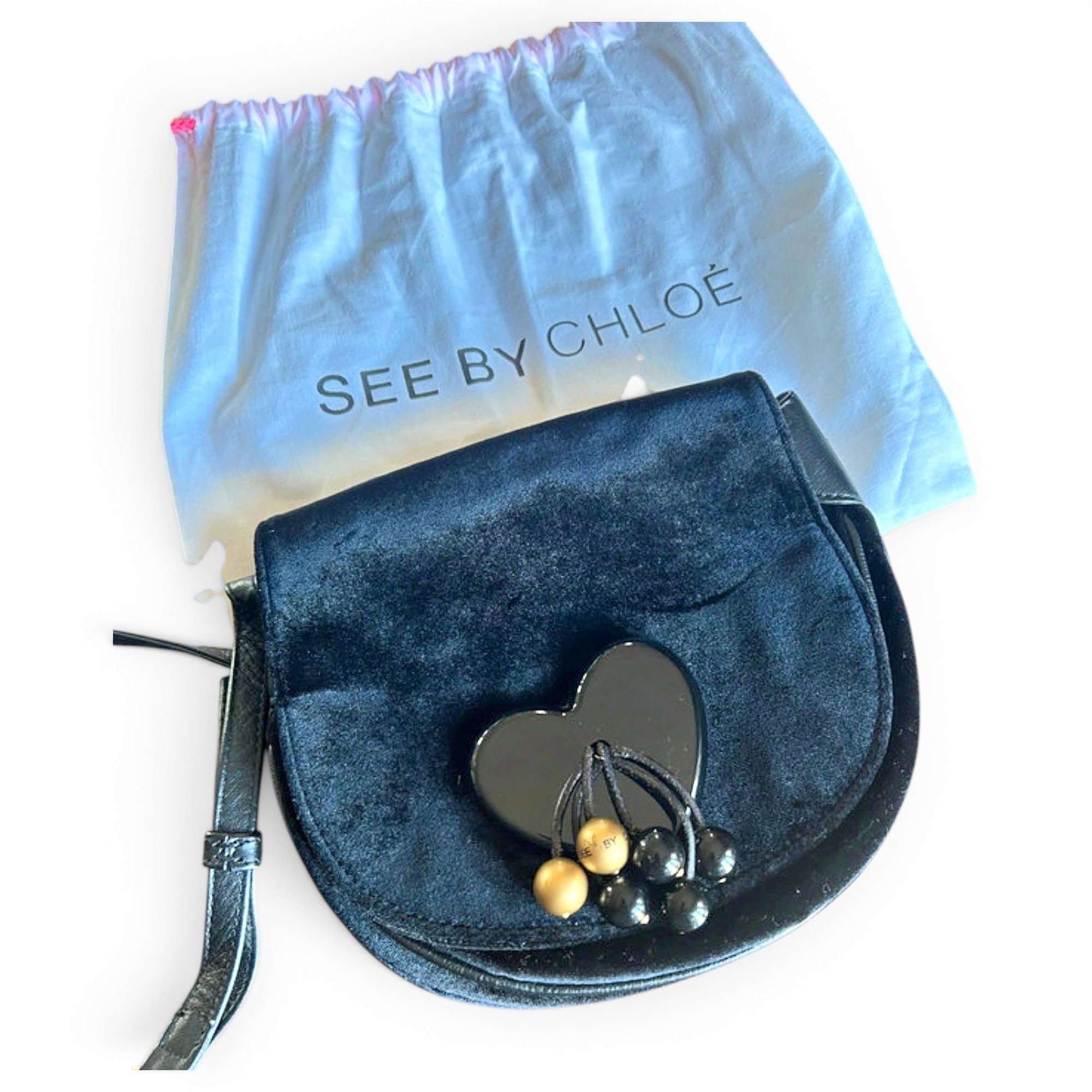 Velvet crossbody bag