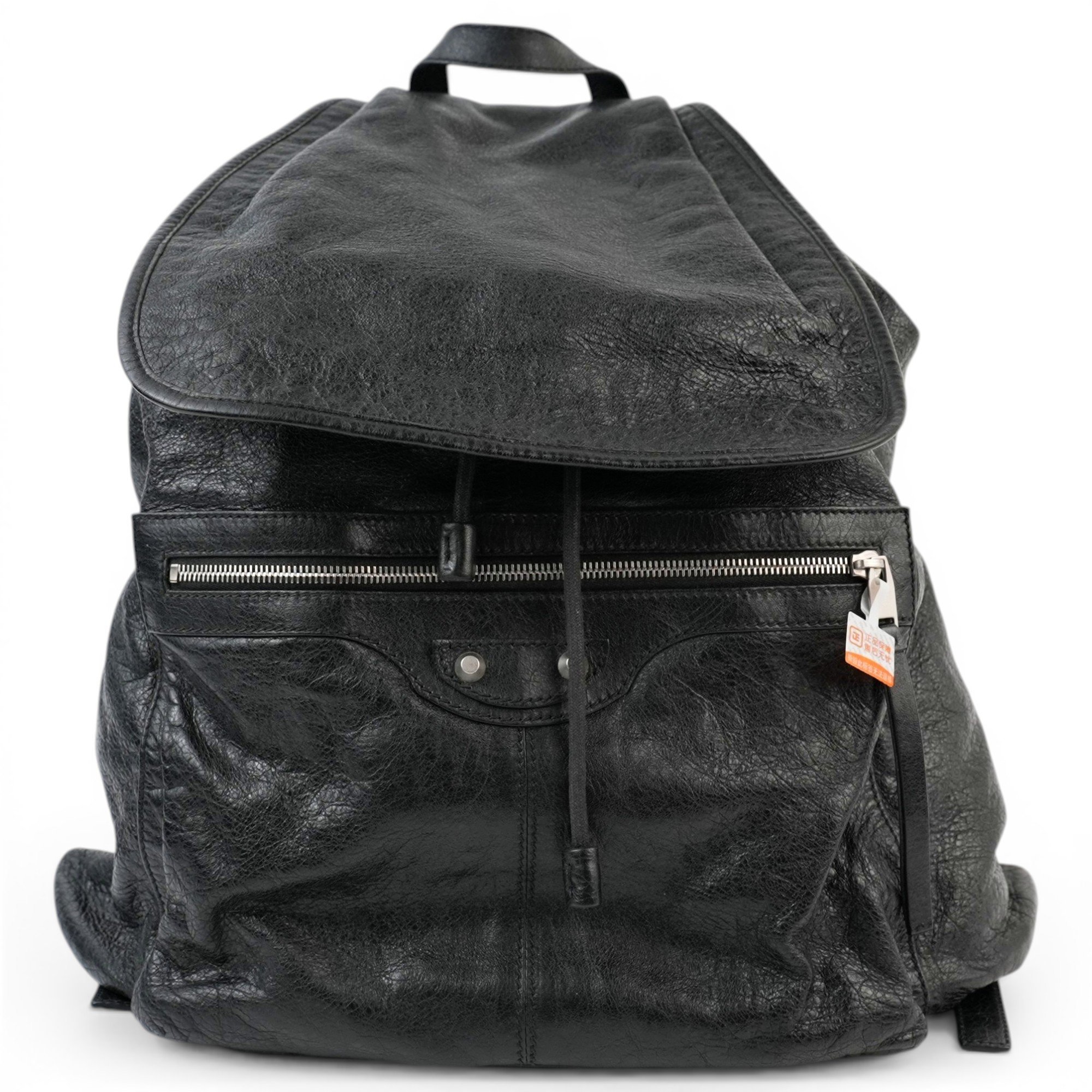 Leather backpack