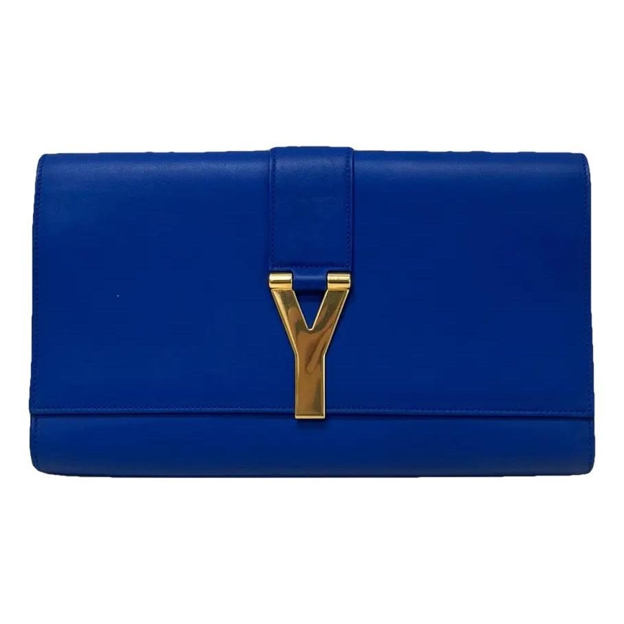 Leather clutch bag