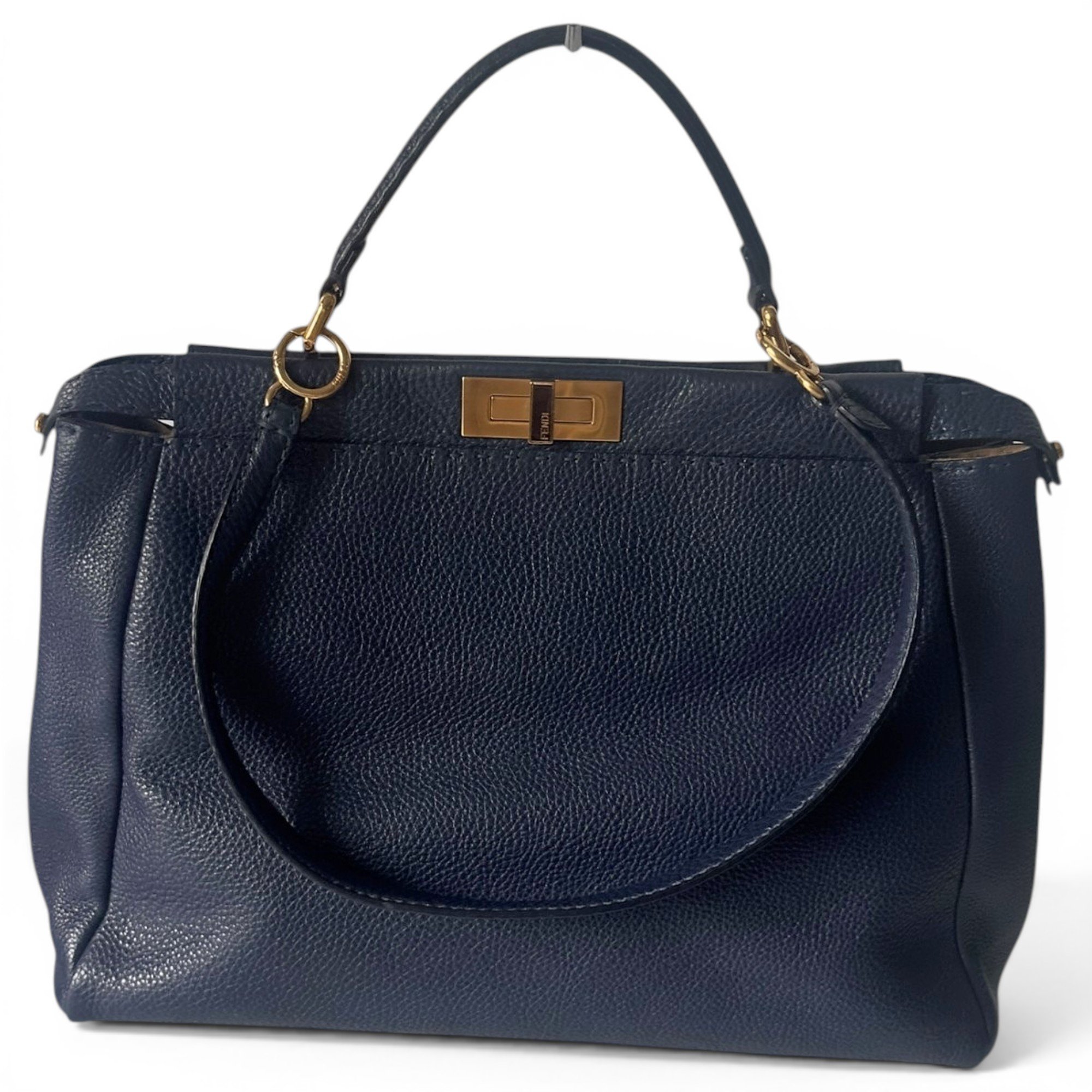 Peekaboo leather handbag