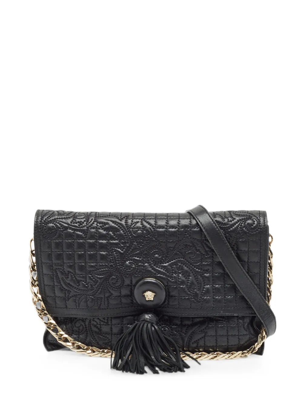 Medusa tassel shoulder bag