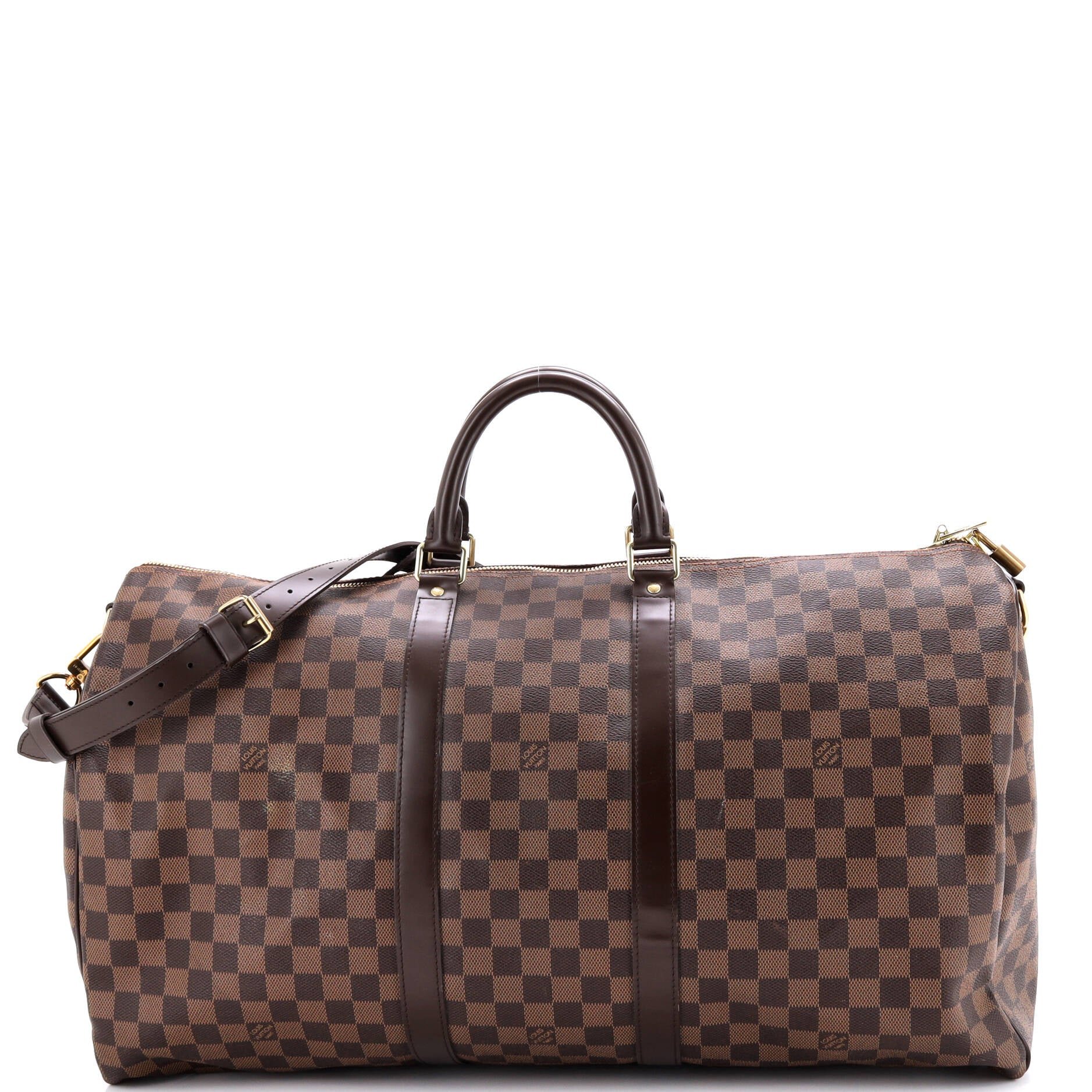 Louis Vuitton Keepall Bandouliere Bag Damier 55