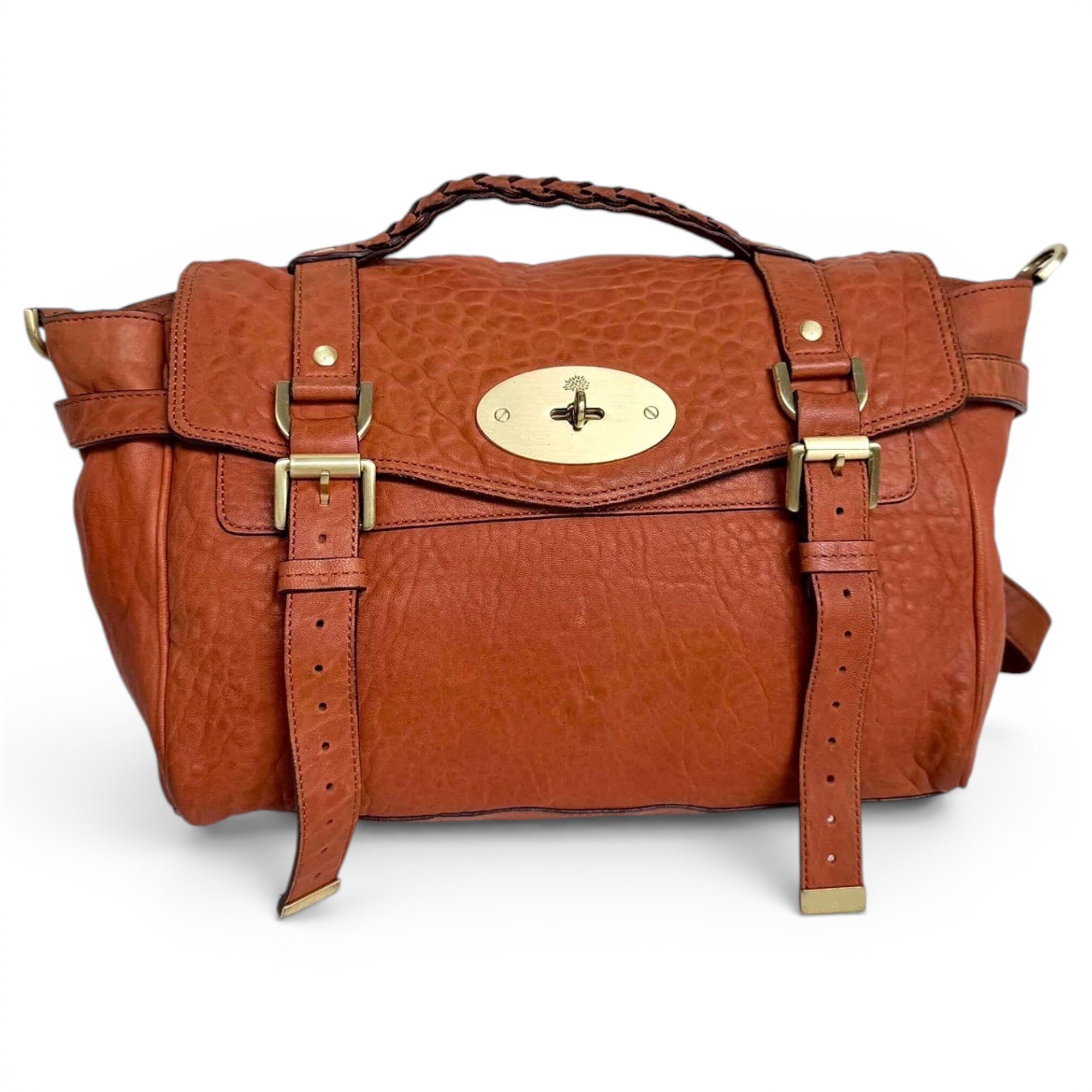 Alexa leather satchel