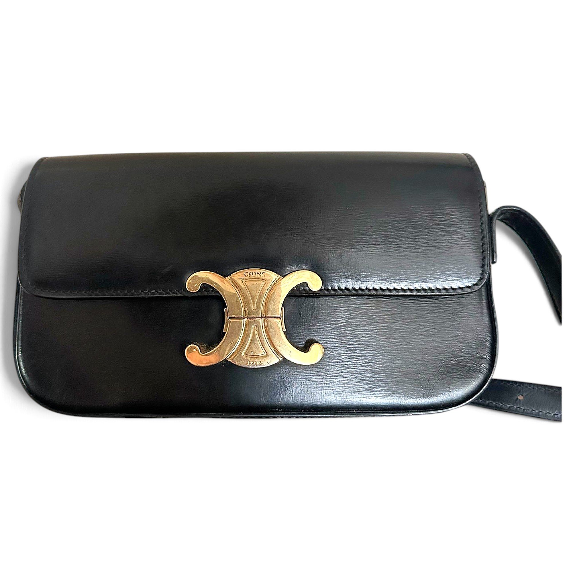 Triomphe leather handbag