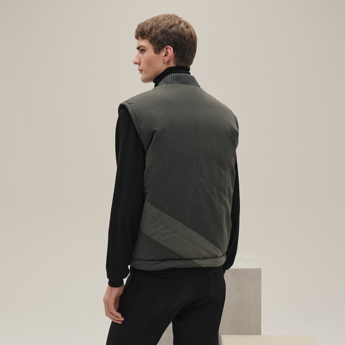Vert Chrome "Casaque" Quilted Vest