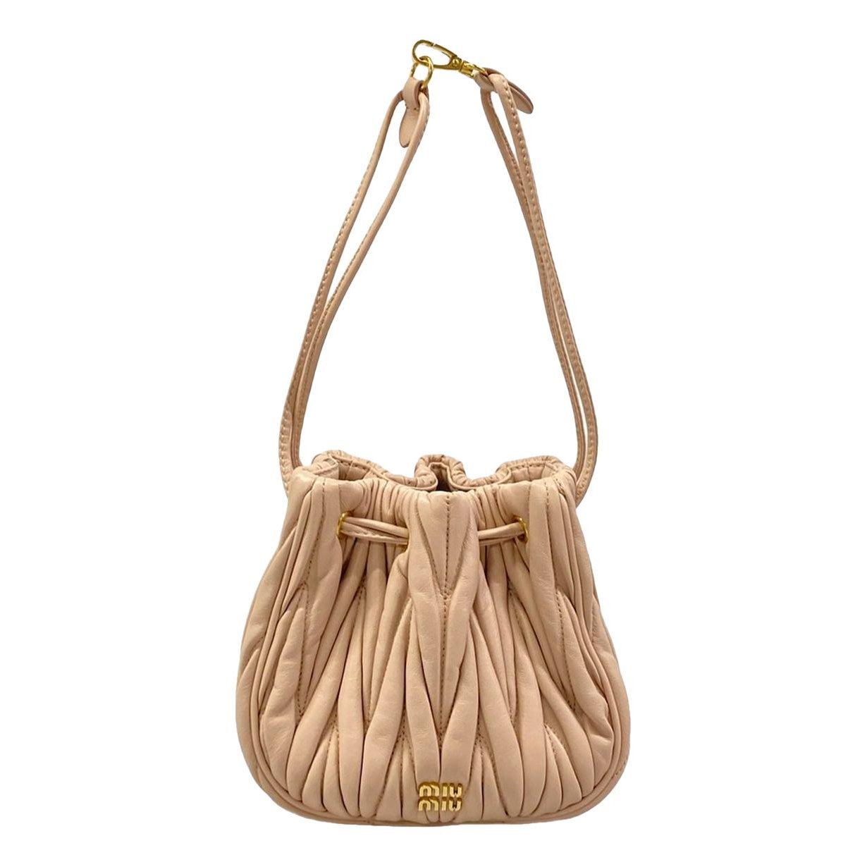 Matelassé leather handbag