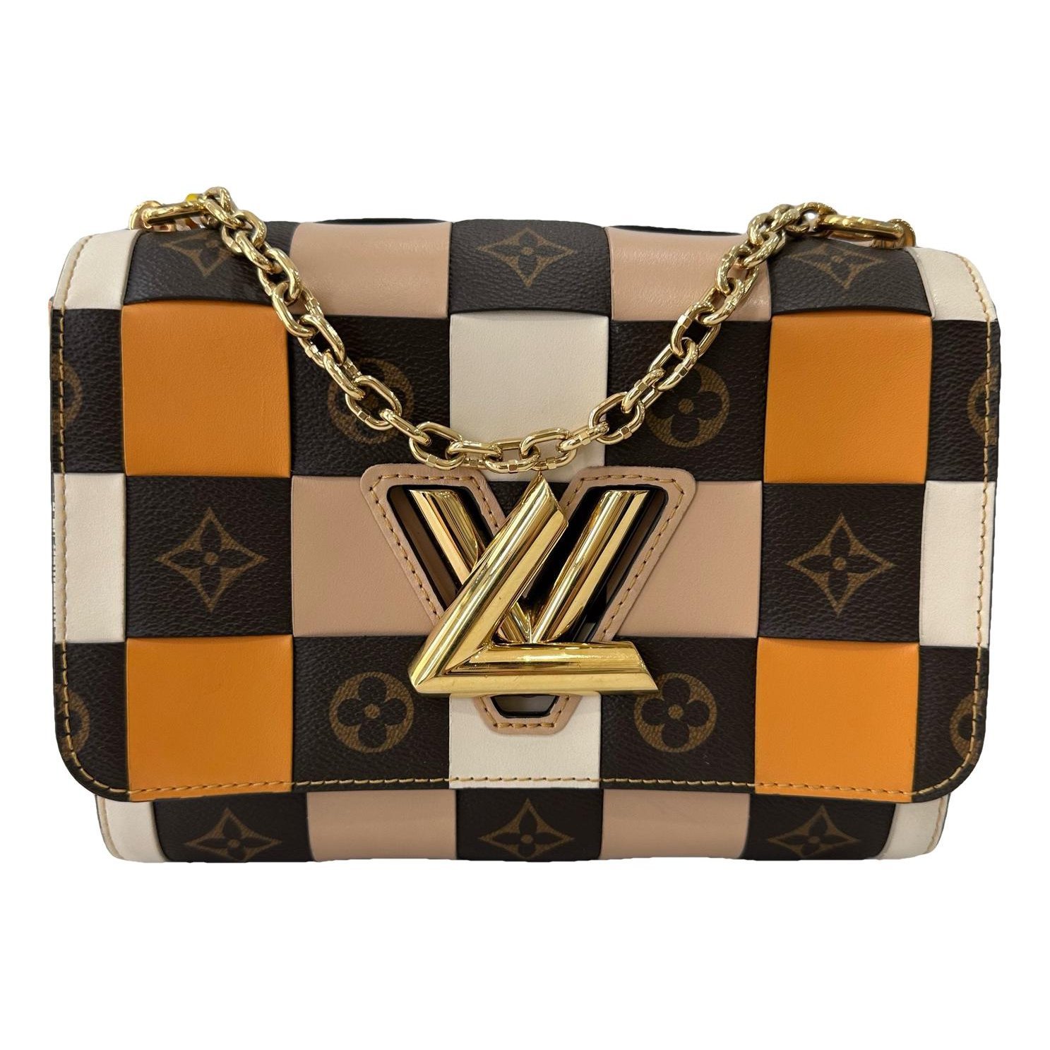 Twist leather crossbody bag