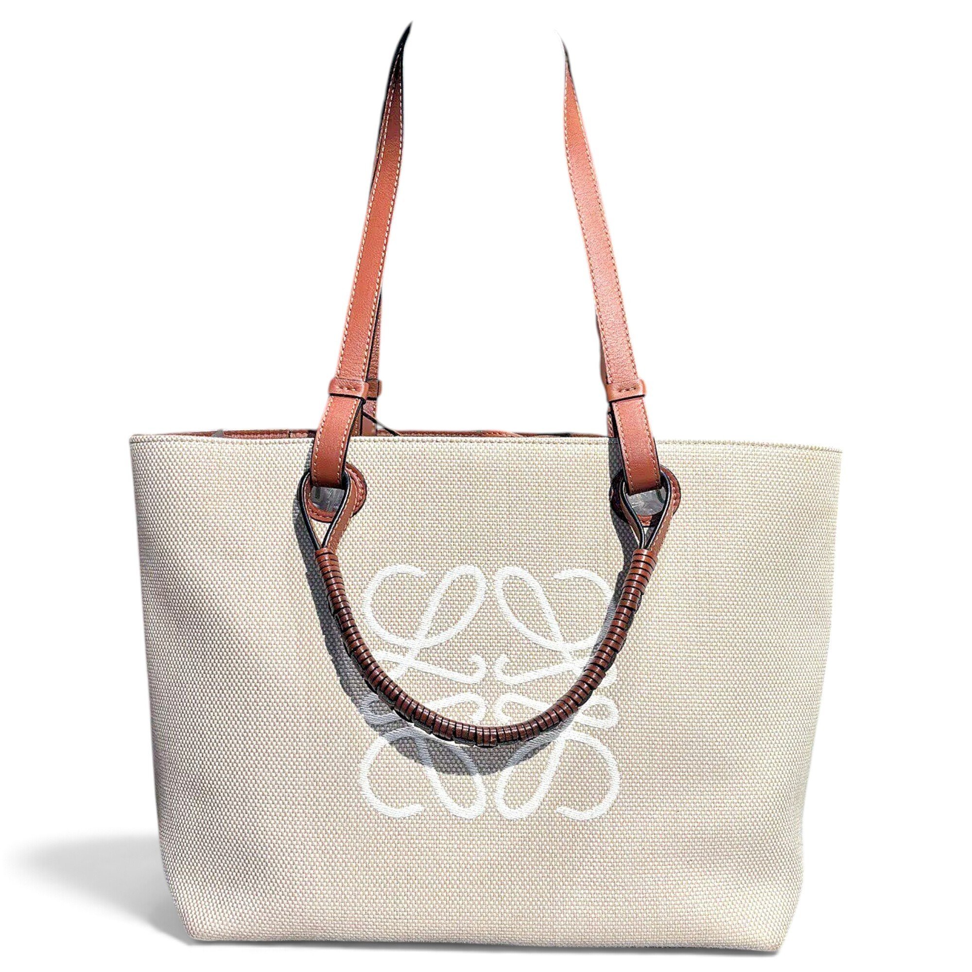 Anagram Basket leather handbag