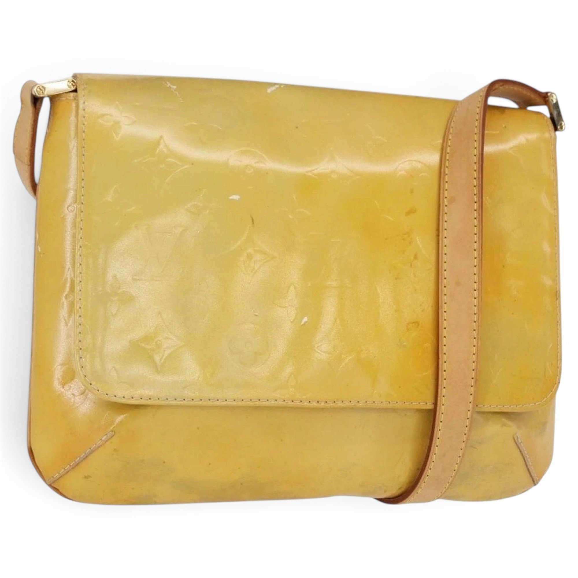 Patent leather handbag